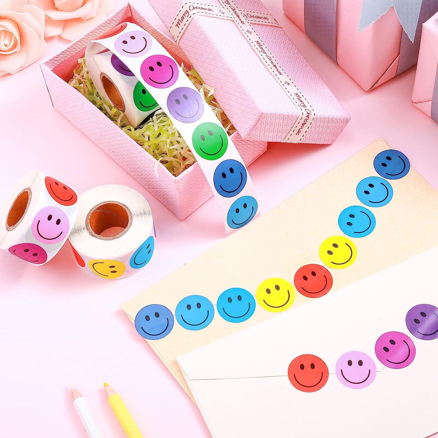 1" SMILEY FACE STICKER ROLL