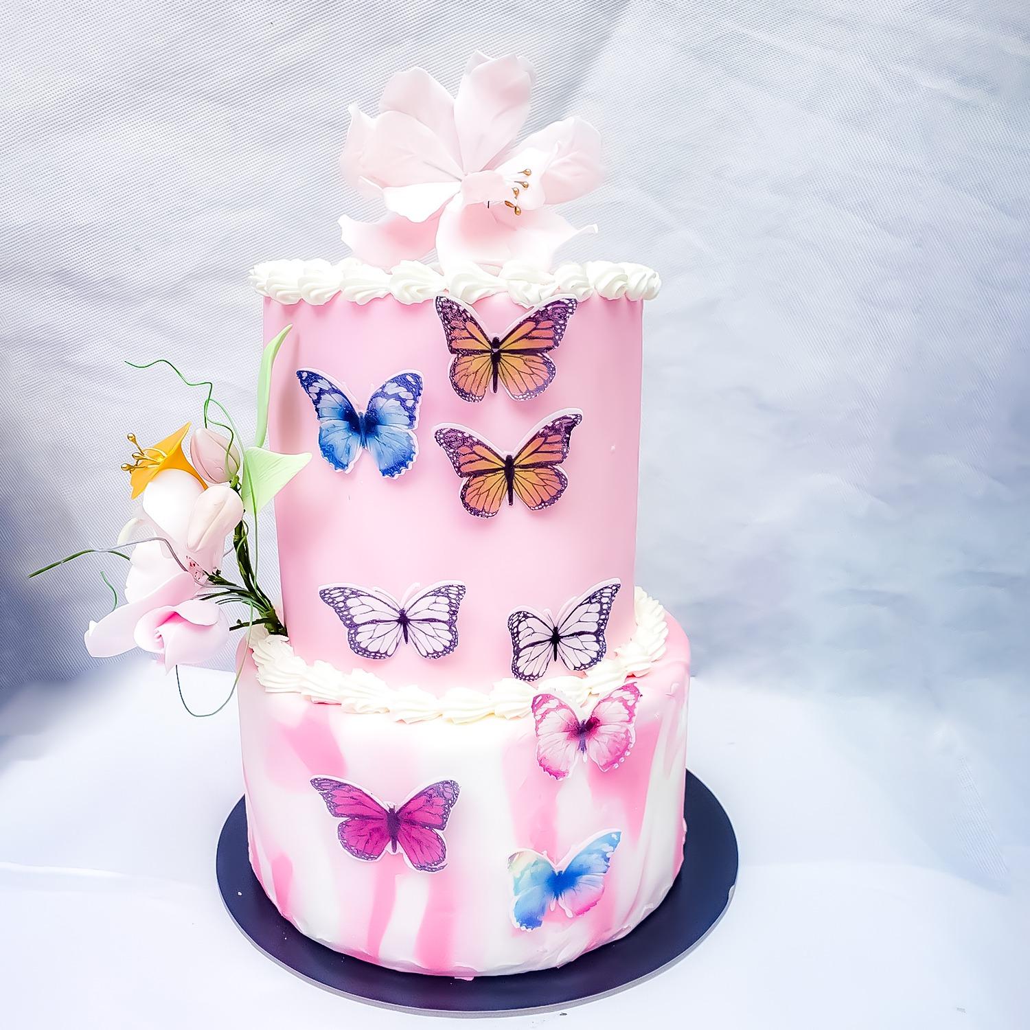 10 PCS EDIBLE BUTTERFLY TOPPERS