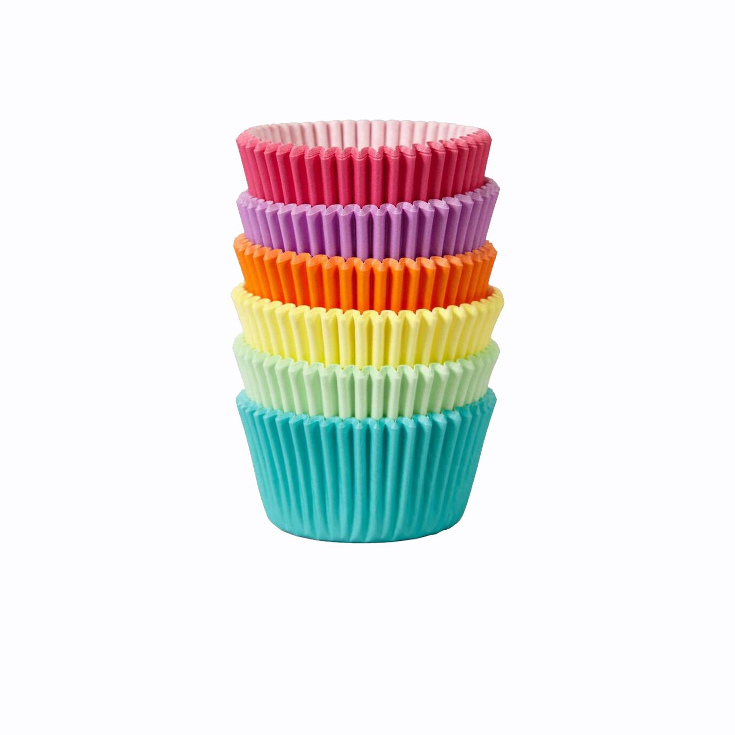 100PCS 10CM COLORFUL CUPCAKES