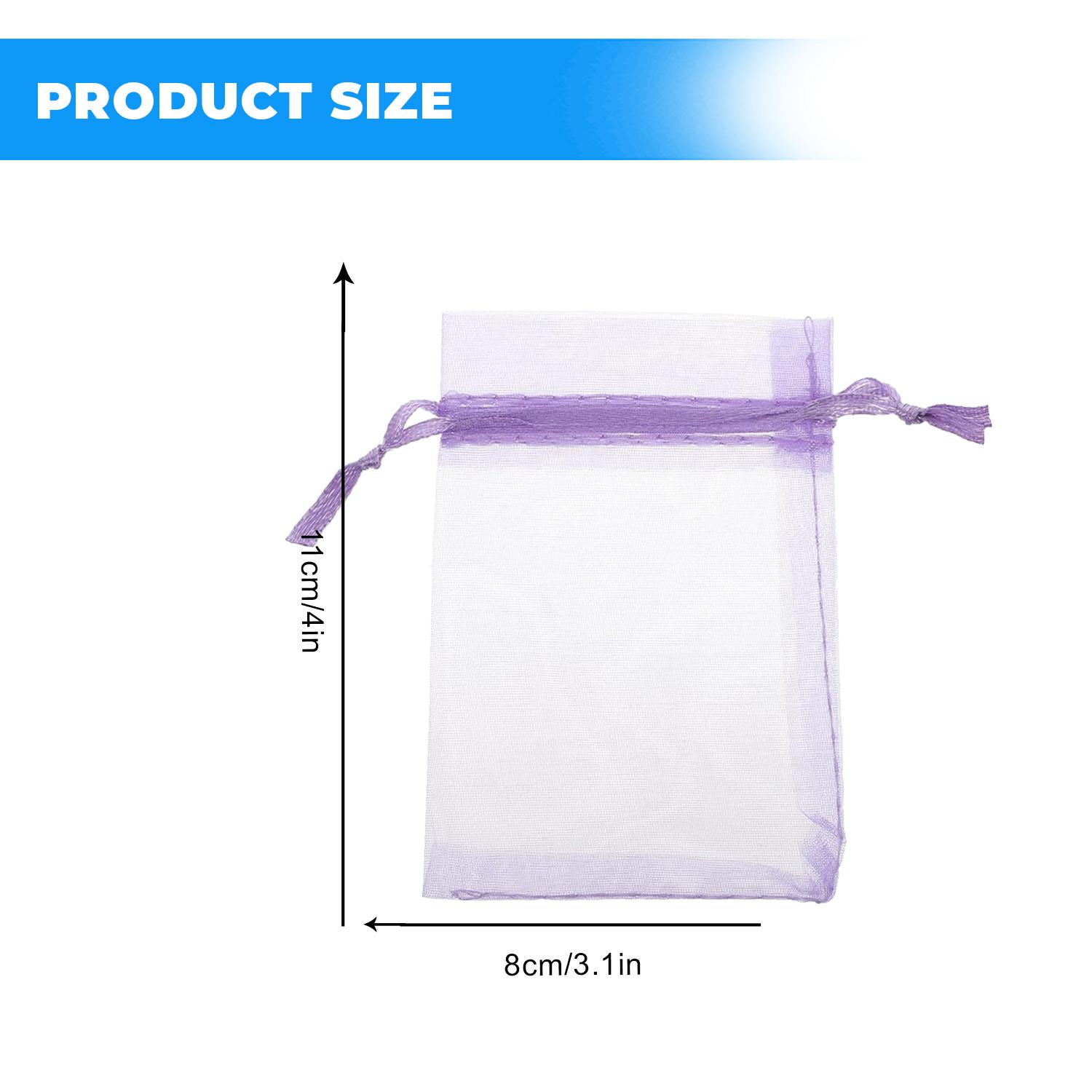 11 X 8CM ORGANZA BAGS CLOTH LILAC