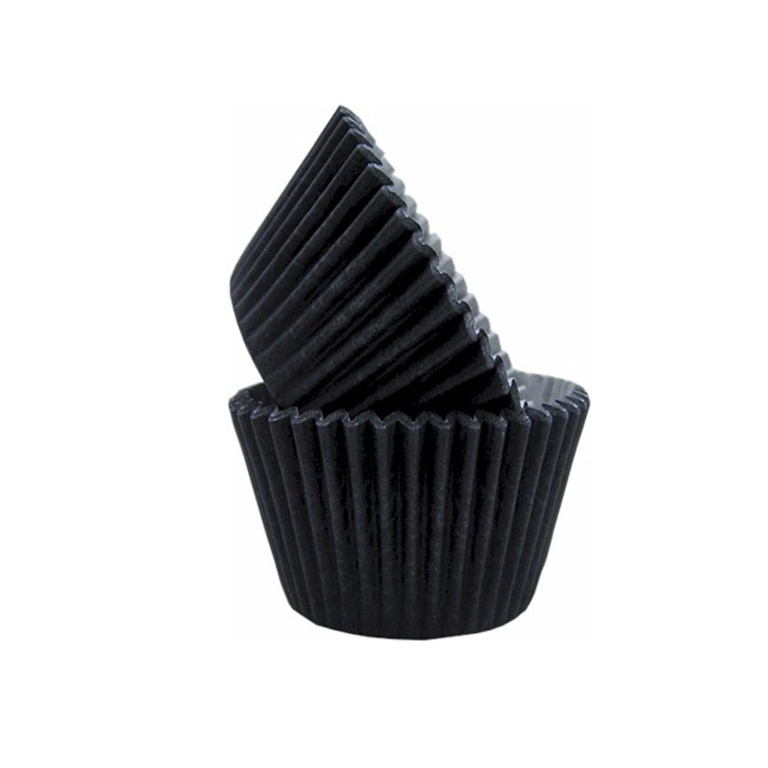 11CM BLACK CUPCAKE CASES 100PCS