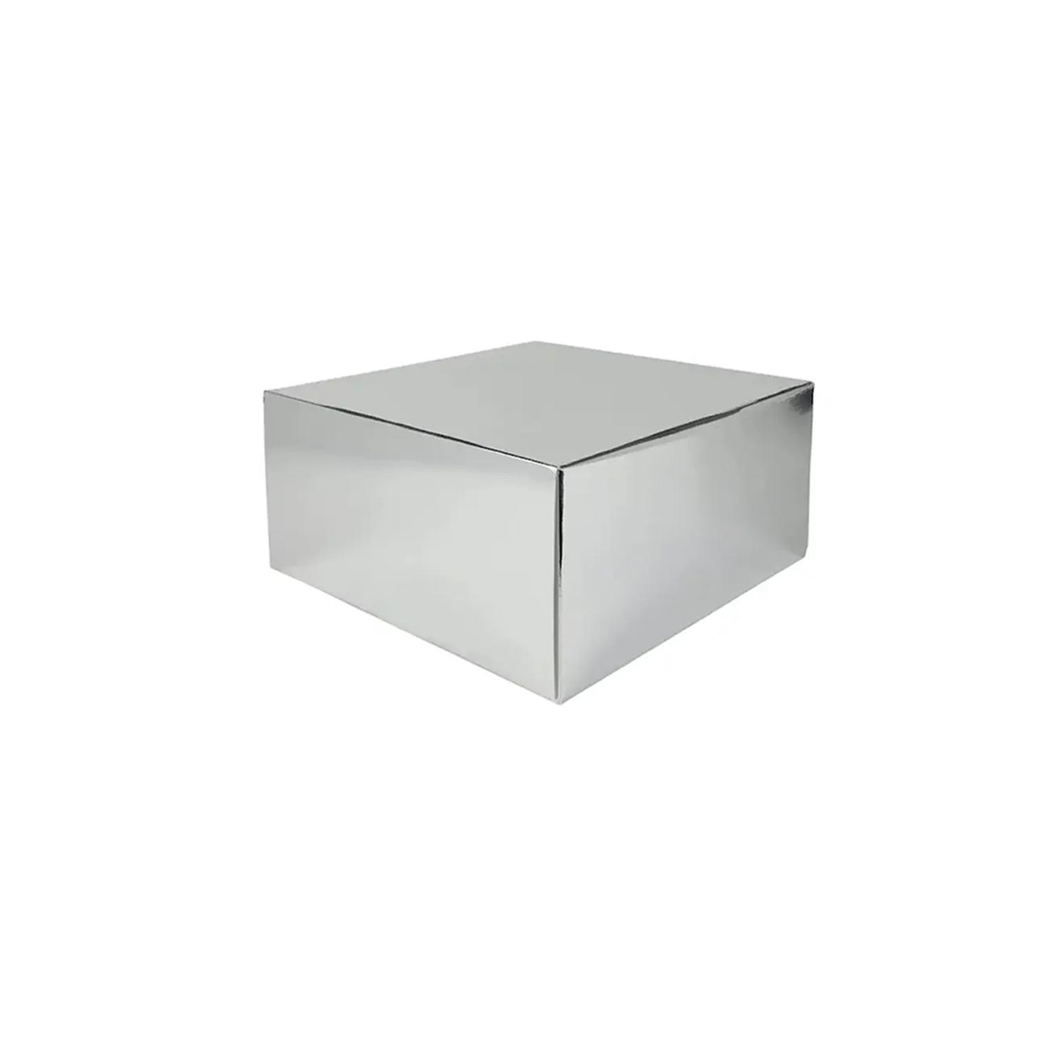 SILVER 14 X 14 X 5 INCHES CAKE BOX