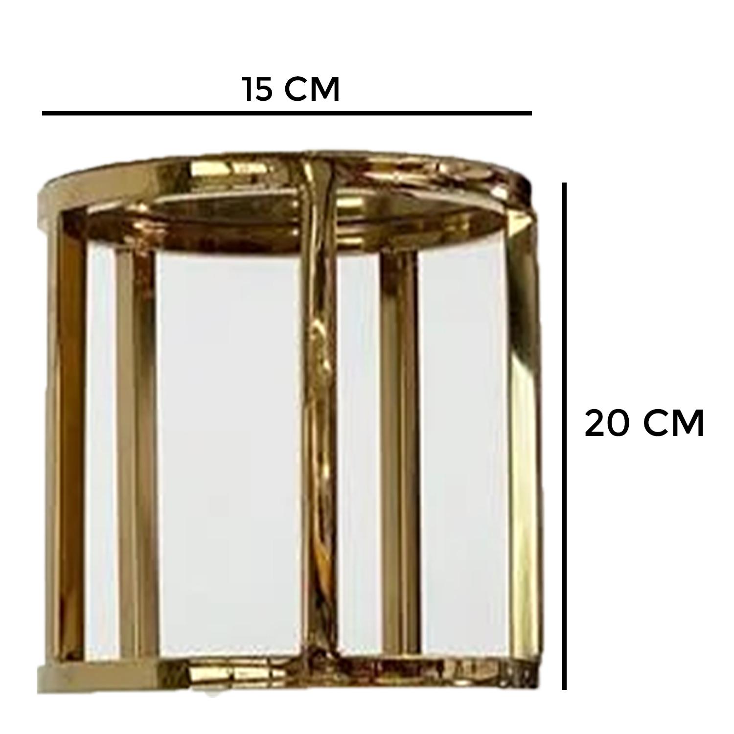 15CM x 20CM GOLD ROUND TIER SEPARATOR