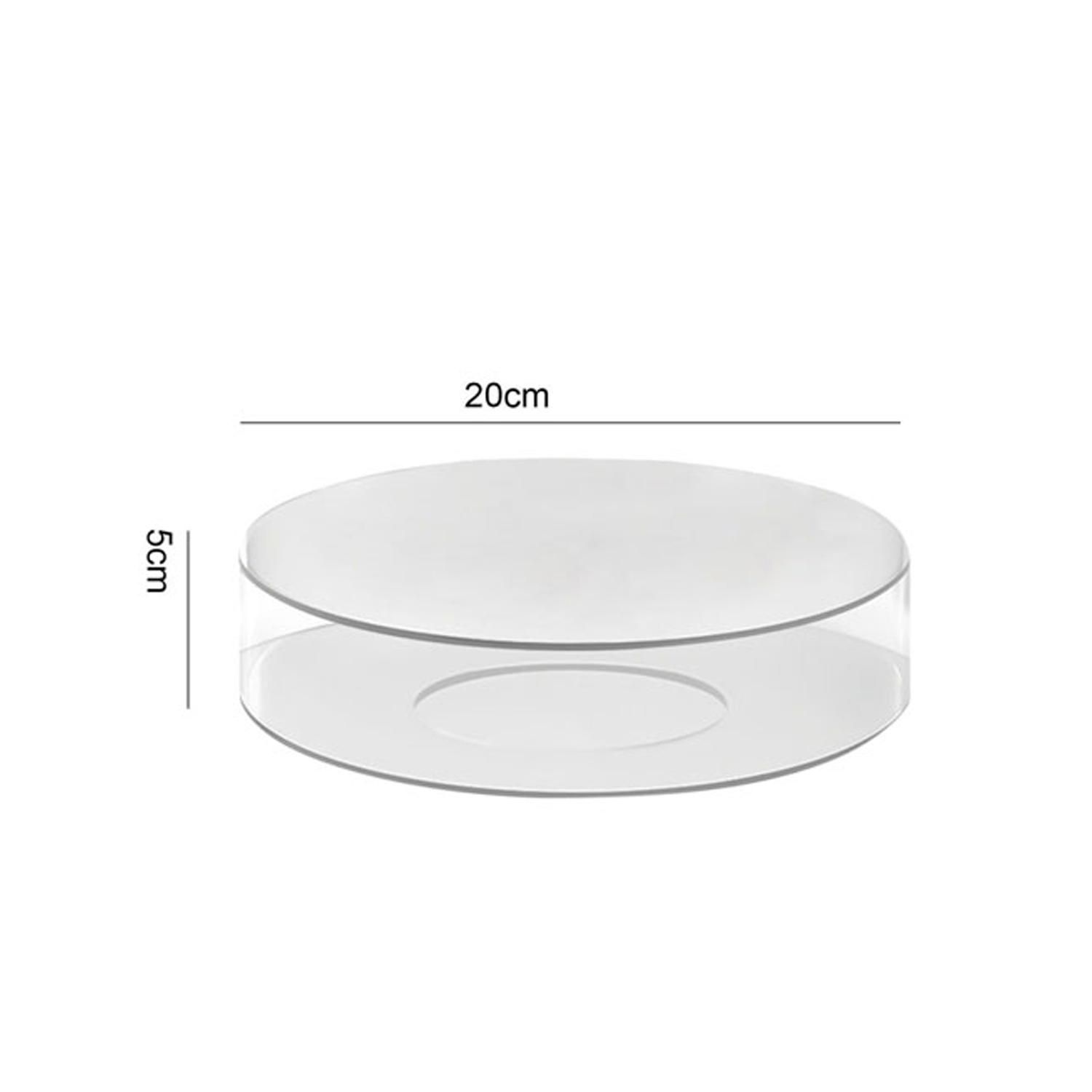 20CM x 5CM ROUND ACRYLIC TIER SEPARATOR