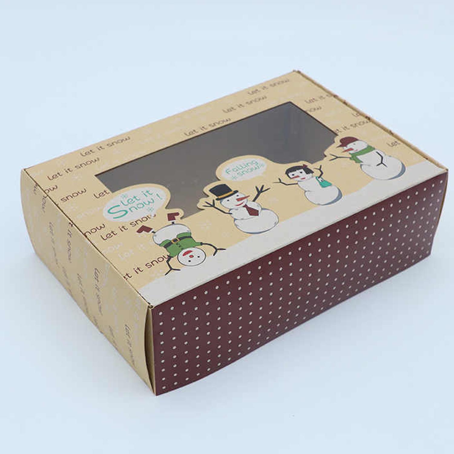 22.5CM X 15CM X 7CM CHRISMAS THEME COOKIE BOX