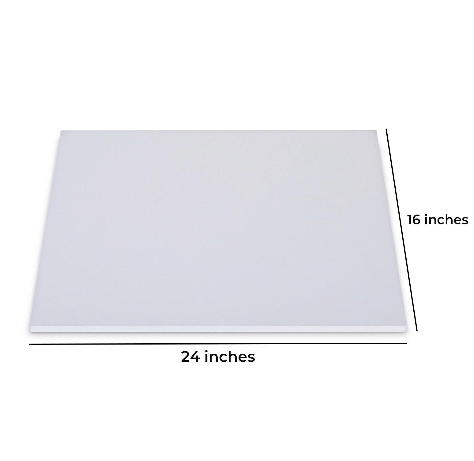 16'' X 24'' RECTANGLE WHITE CAKE BOARD