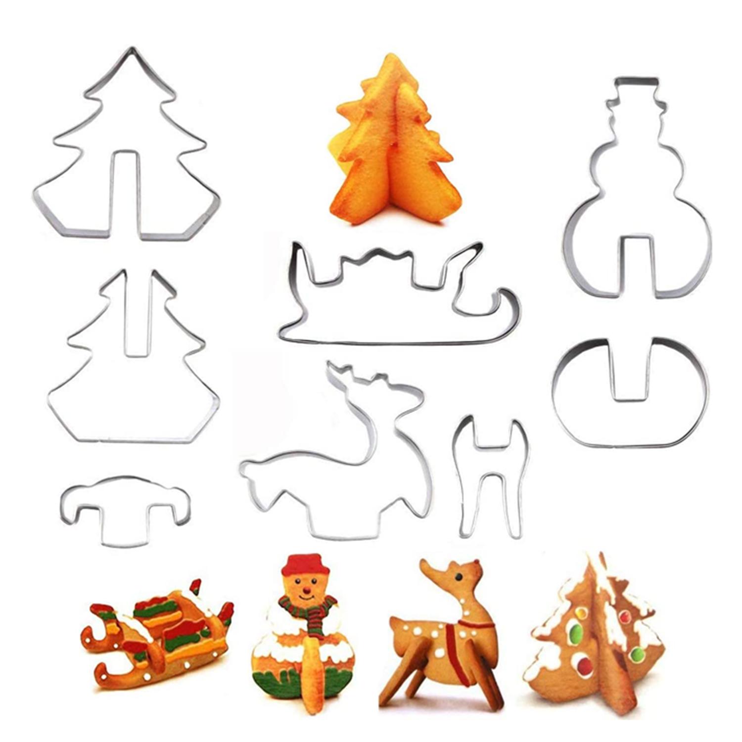 3D CHRISTMAS COOKIE CUTTER SET