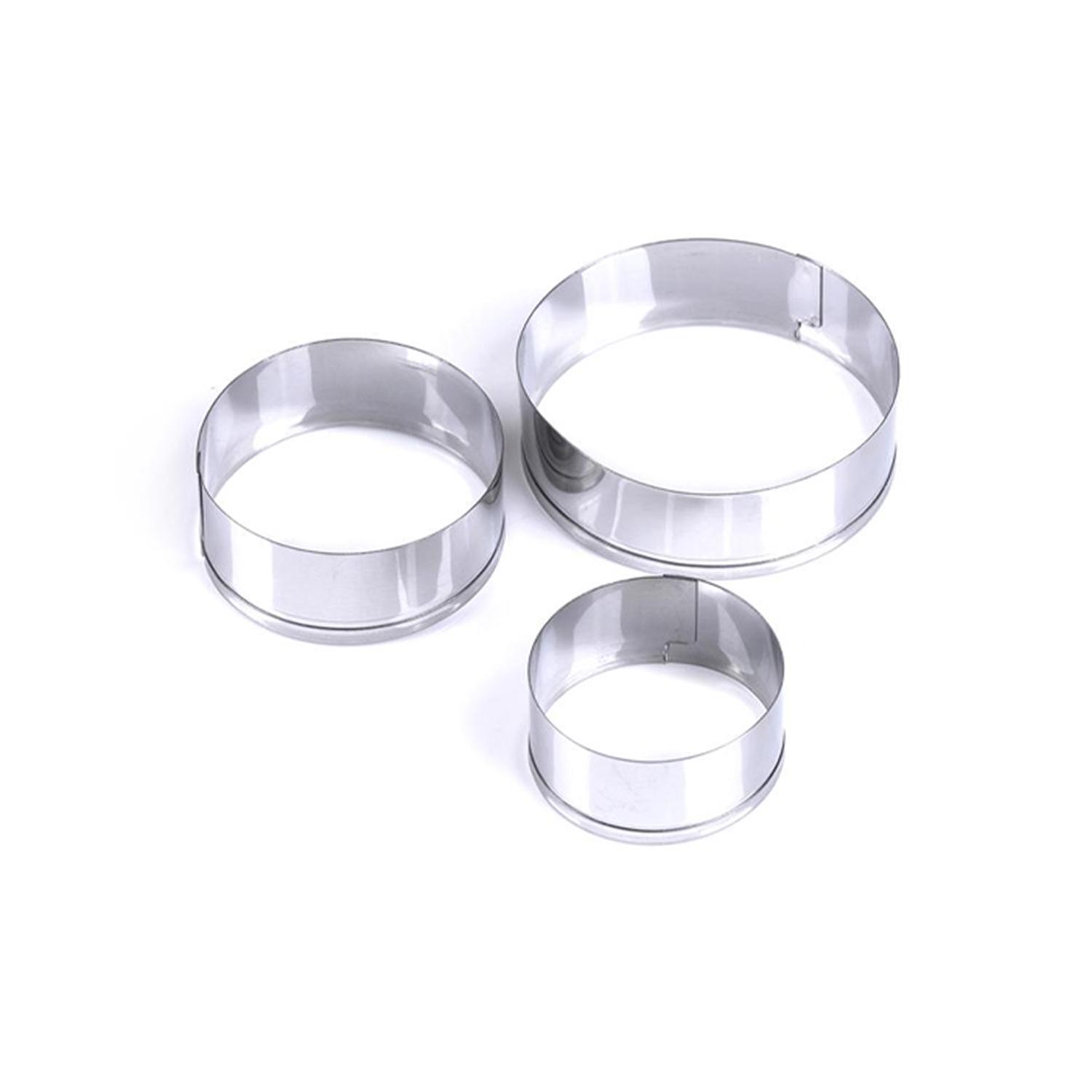 3PCS ROUND METALLIC CUTTER SET