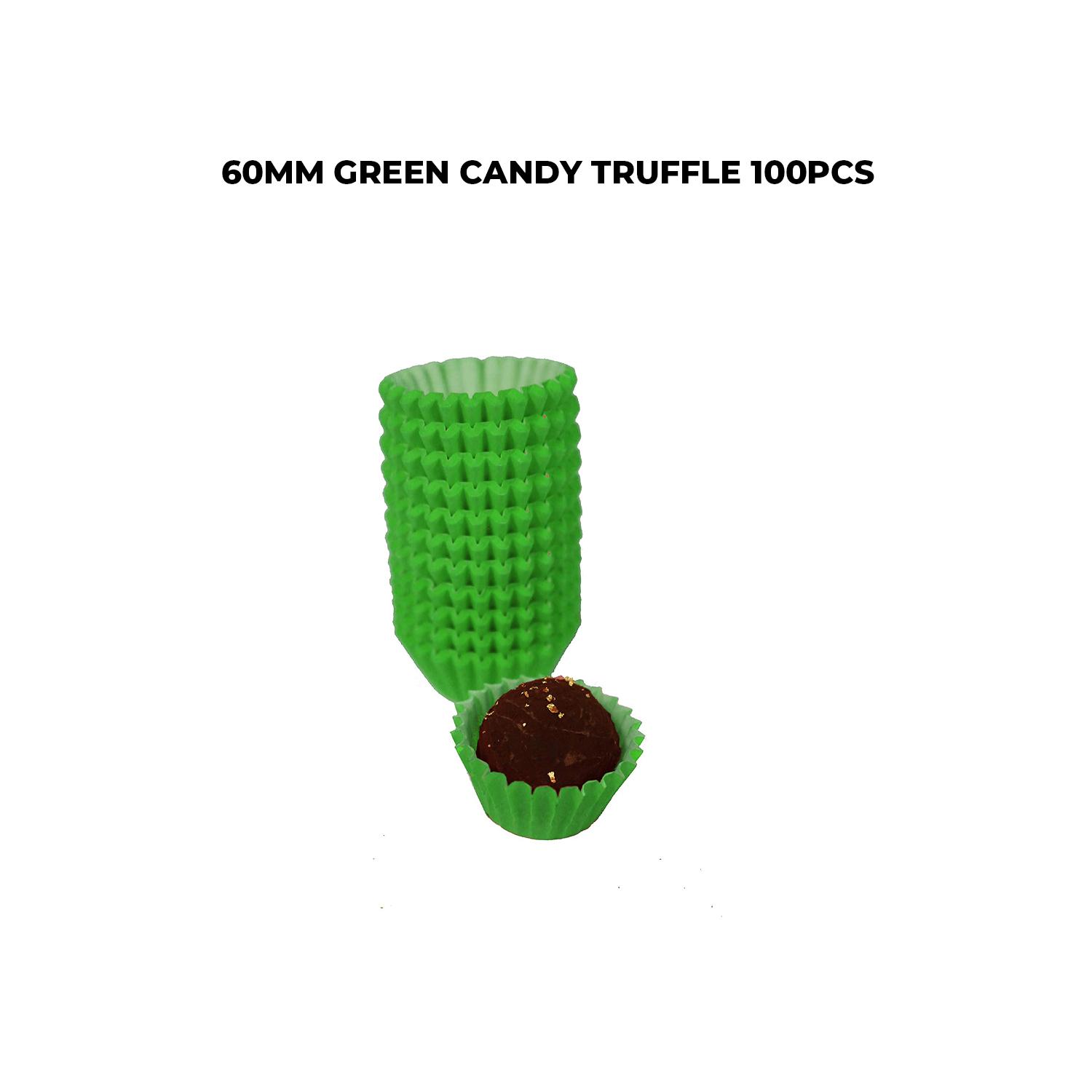 60MM GREEN CANDY TRUFFLE 100PCS