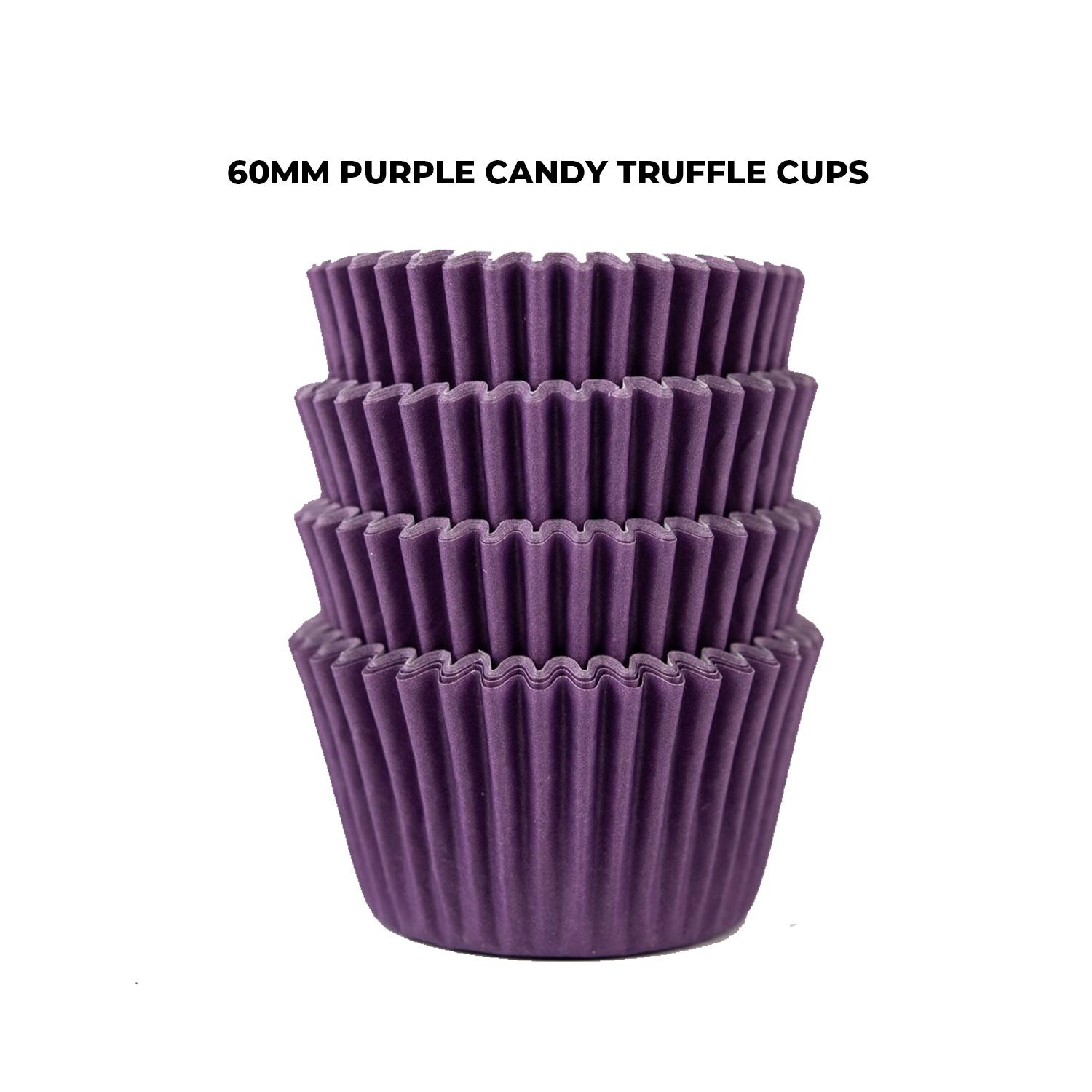 60MM PURPLE CANDY TRUFFLE CUPS