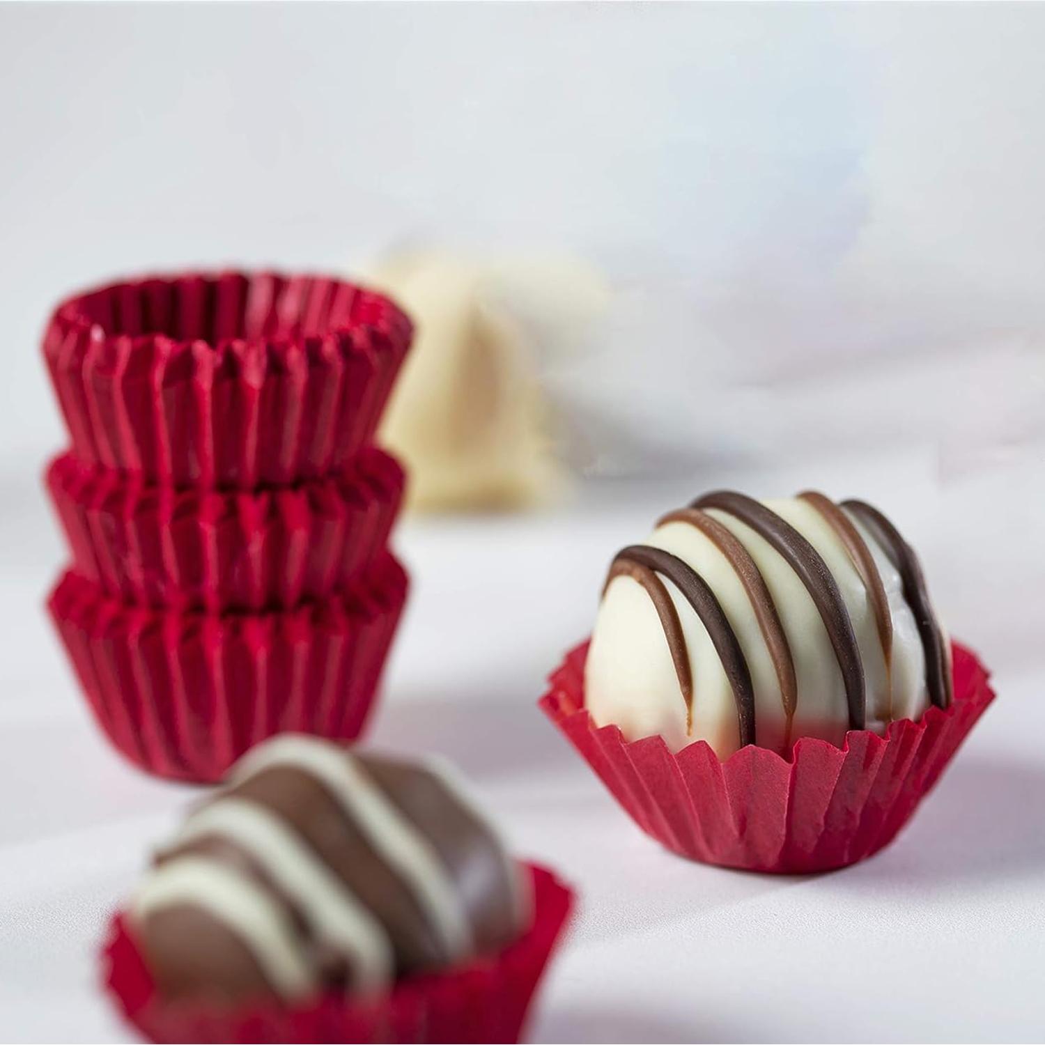 60MM RED CANDY TRUFFLE CUPS