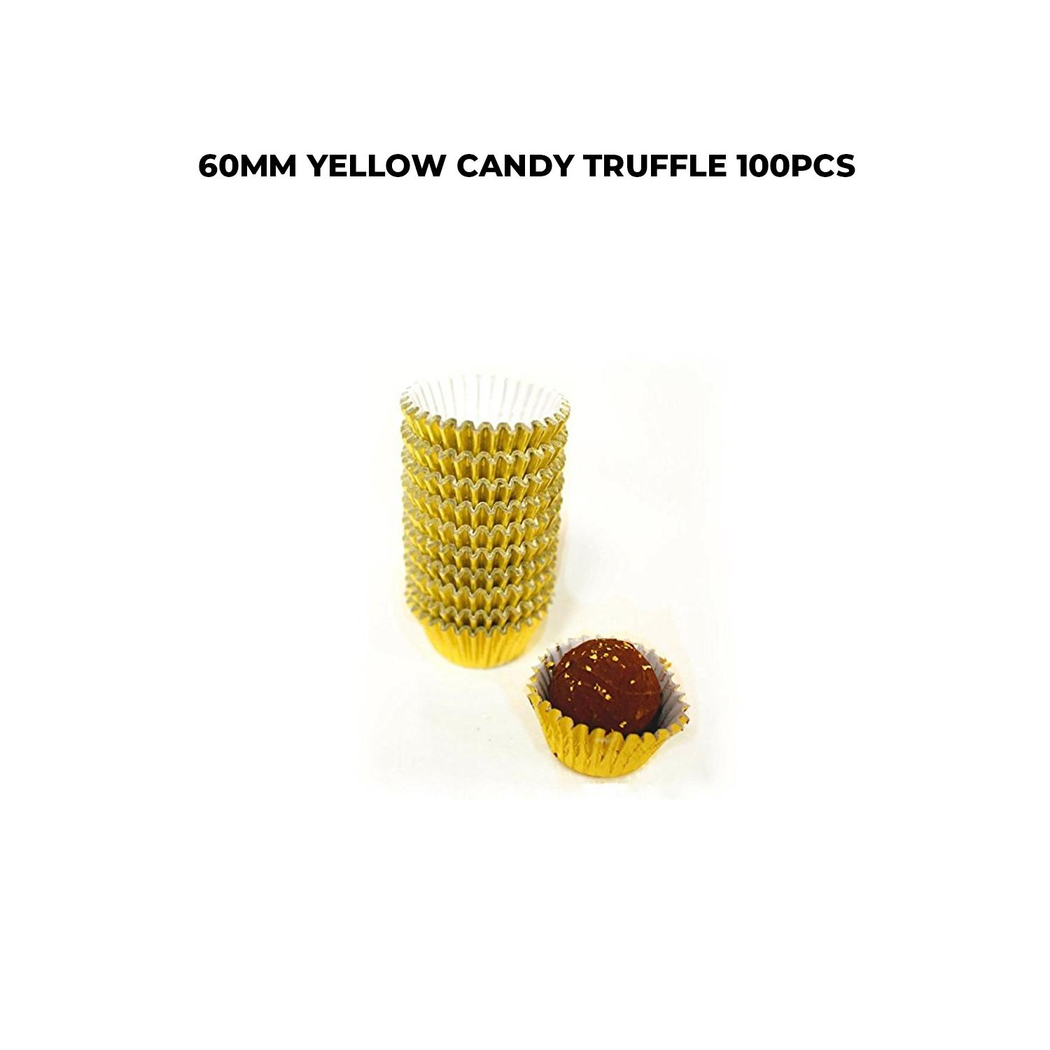 60MM YELLOW CANDY TRUFFLE 100PCS