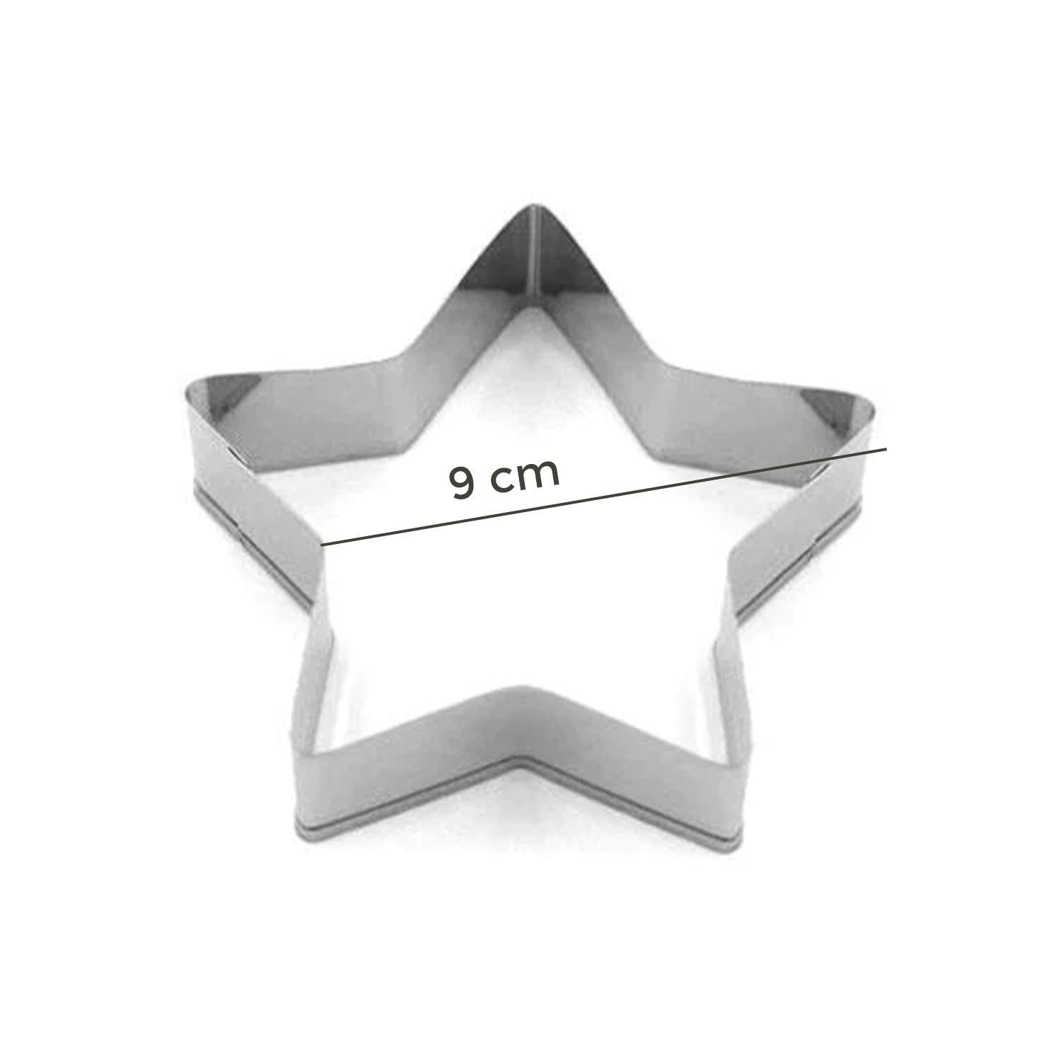 9CM STAINLESS STEEL STAR METALLIC CUTTER