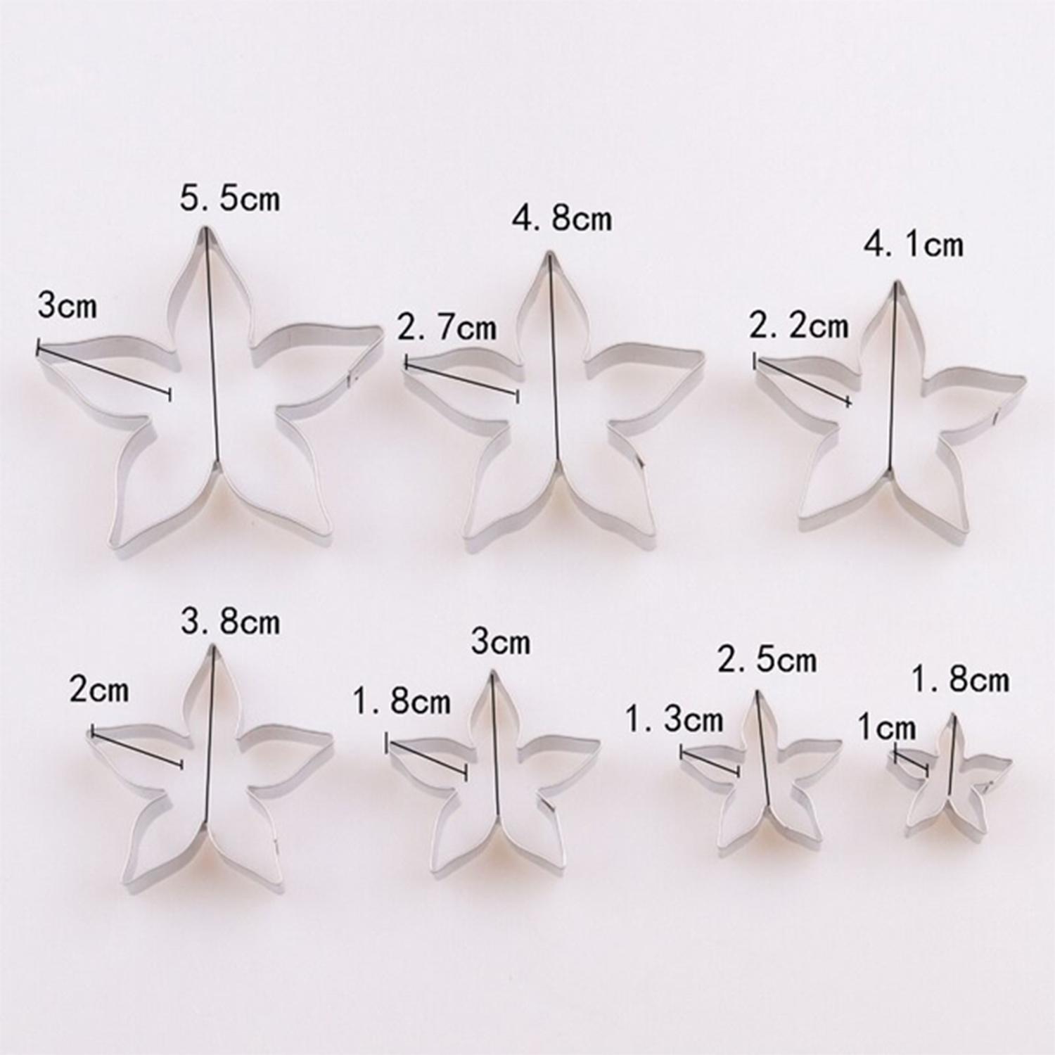 A402 7PCS STAINLESS STEEL ROSE CALYX CUTTER SET