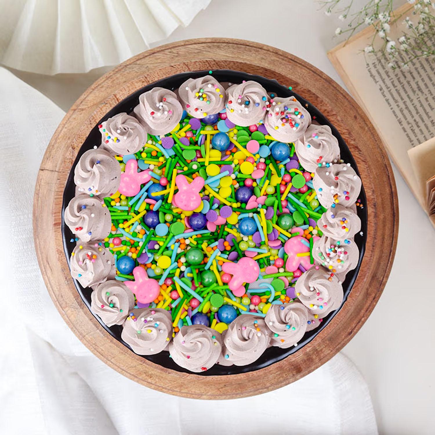 ASSORTED COLOURS EASTER MIXED PEARLS AND SPRINKLES 100GMS