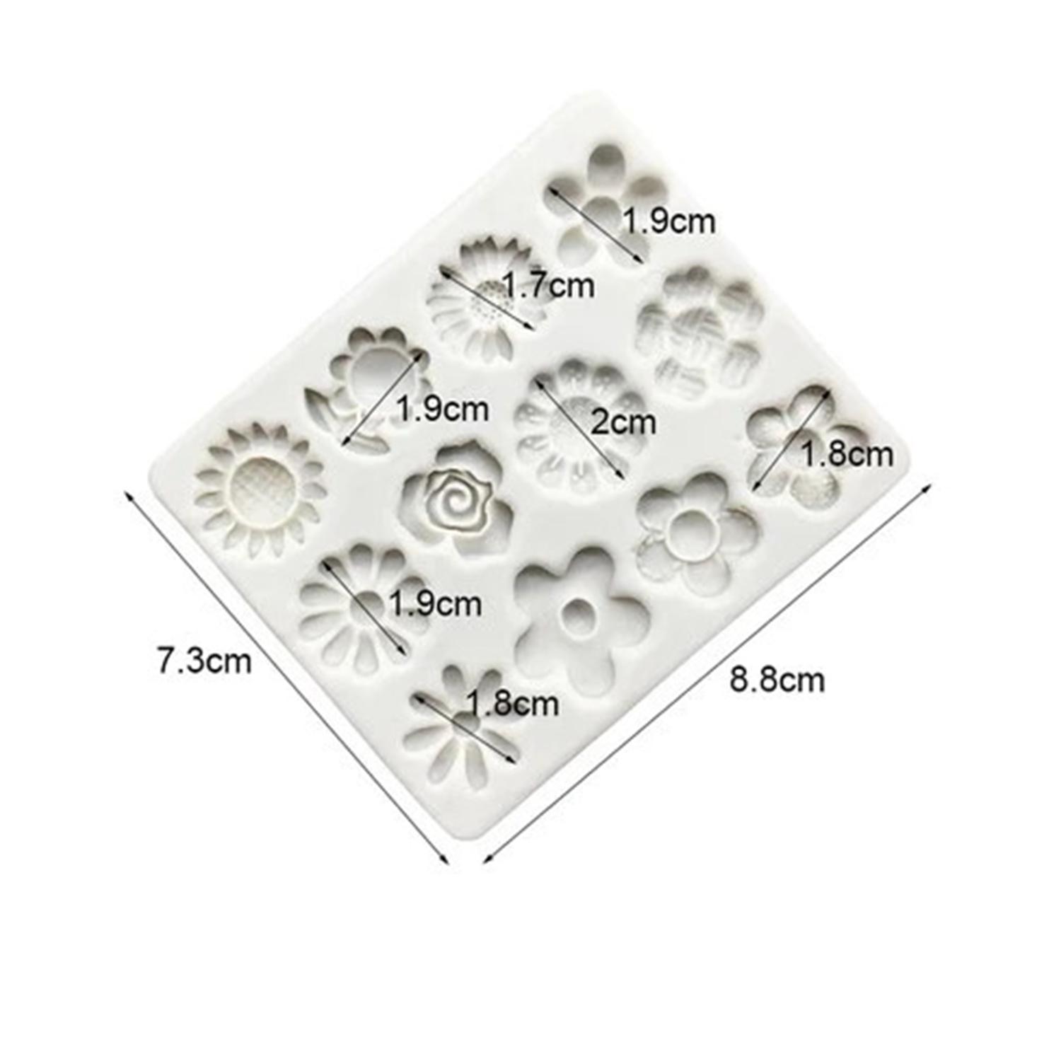 ASSORTED MINI FLOWERS SILICON MOLD