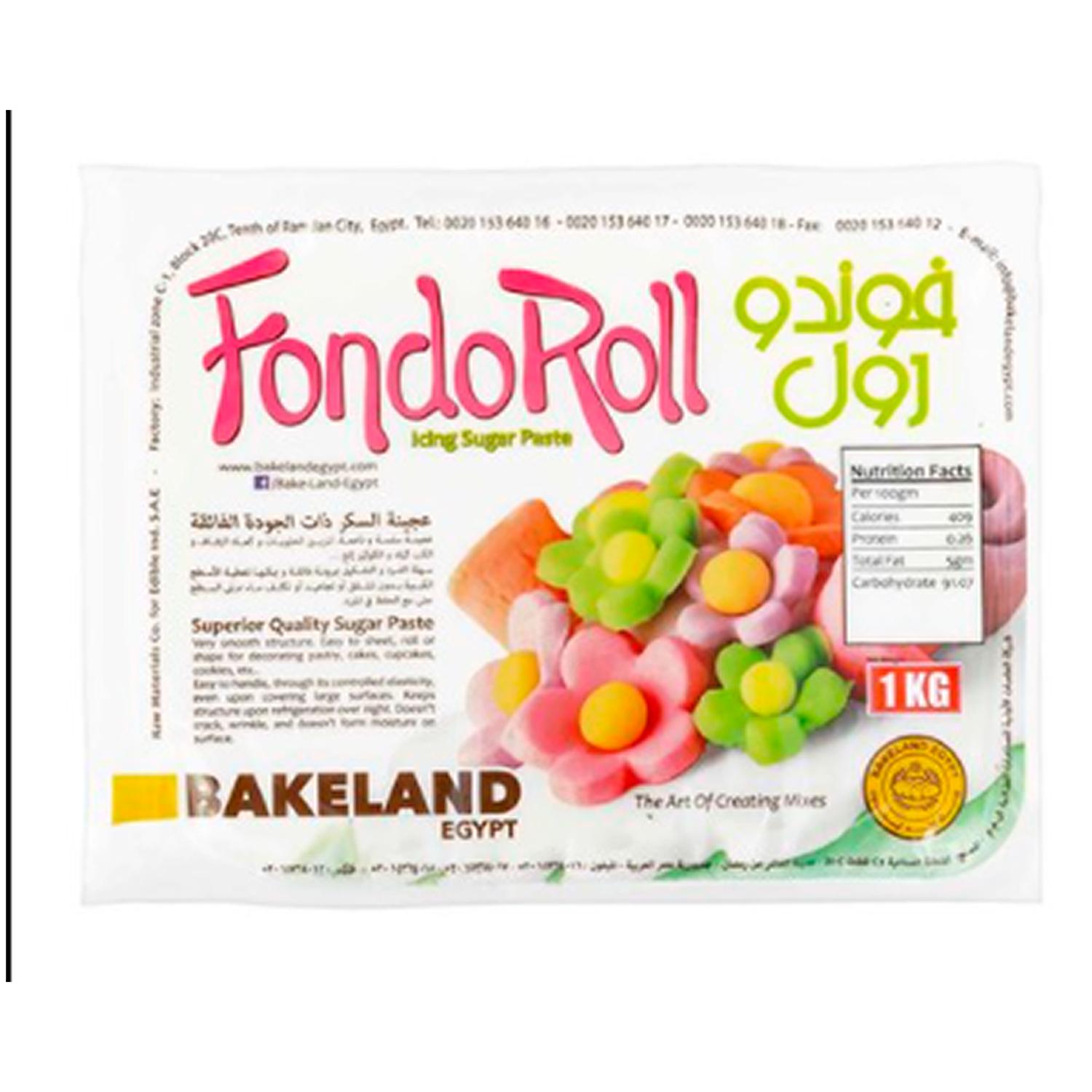 BAKELAND WHITE FONDANT 1KG