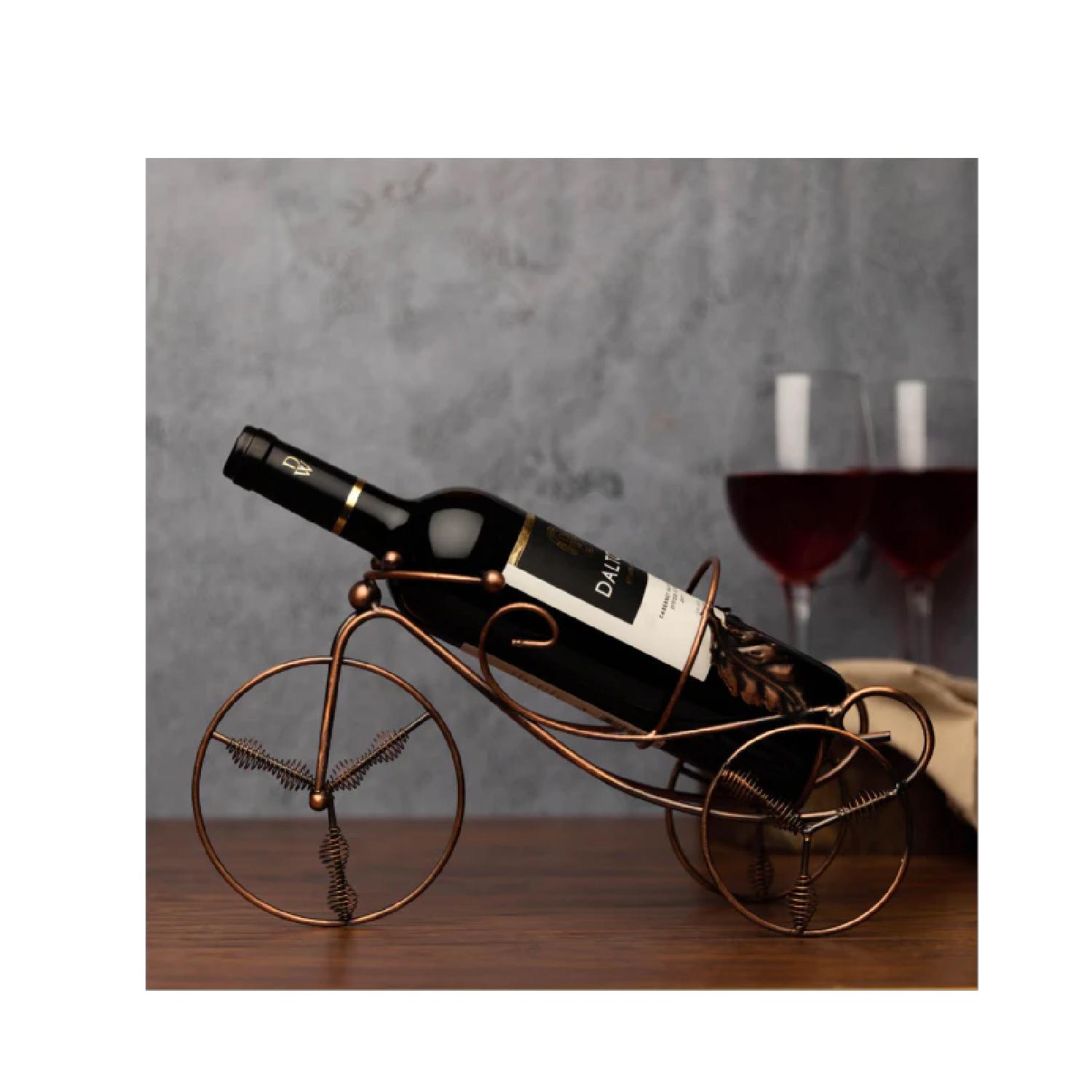 BICYCLE WINE HOLDER BRONZE