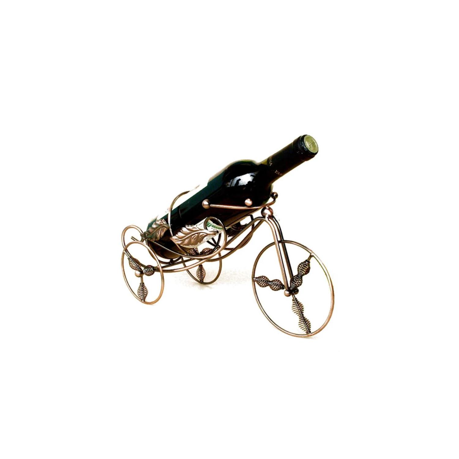 BICYCLE WINE HOLDER GOLD