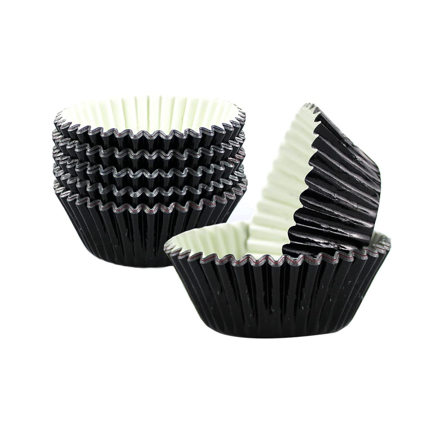 BLACK CUPCAKE CASES