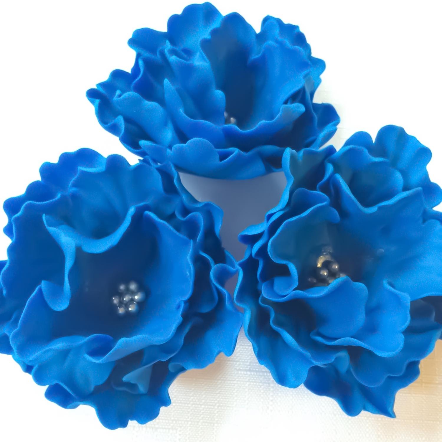 BLUE TEXTURED STAMENS 80PCS