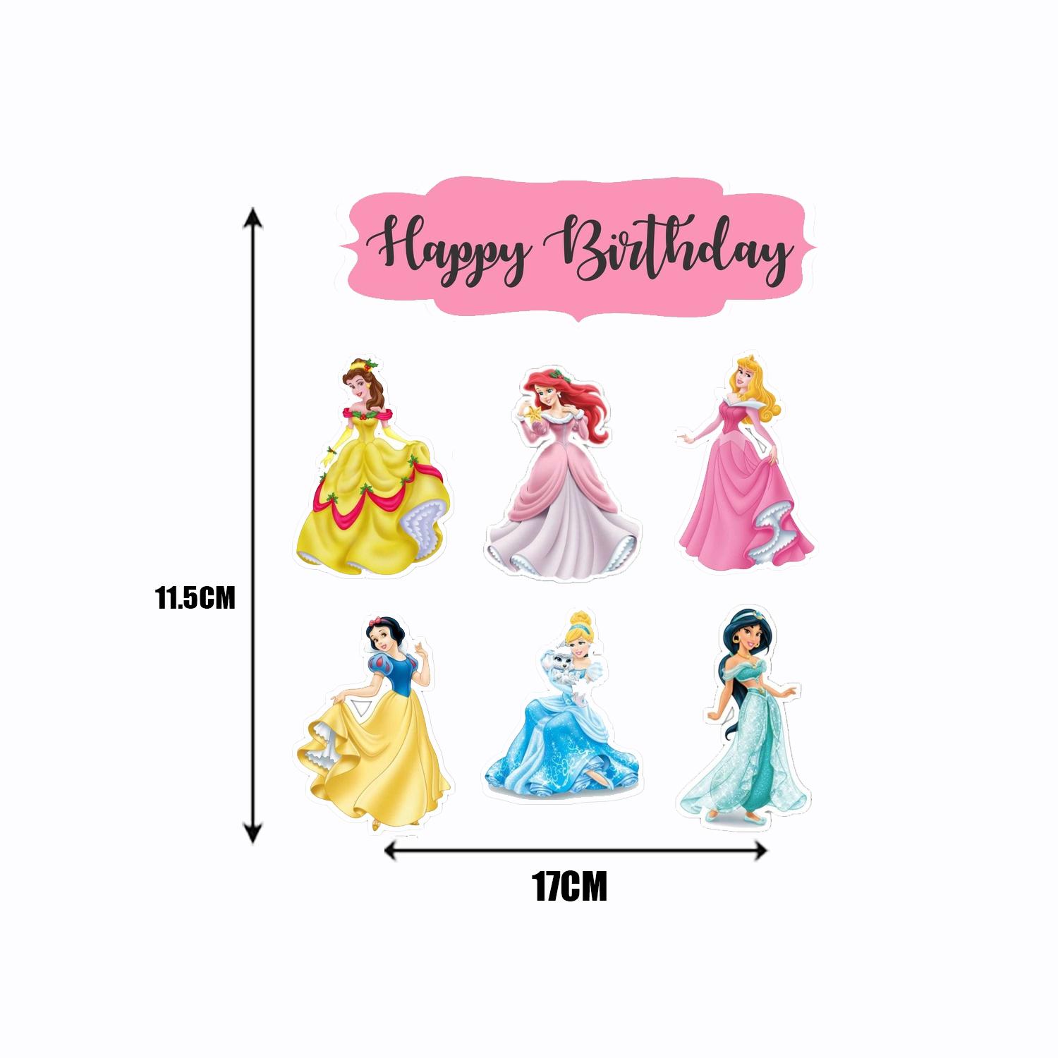 CARDSTOCK PAPER TOPPER A5 DISNEY PRINCESSES