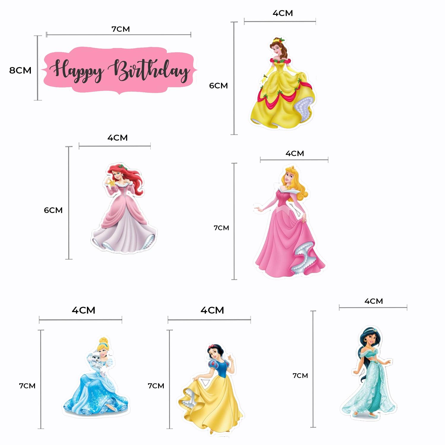 CARDSTOCK PAPER TOPPER A5 DISNEY PRINCESSES