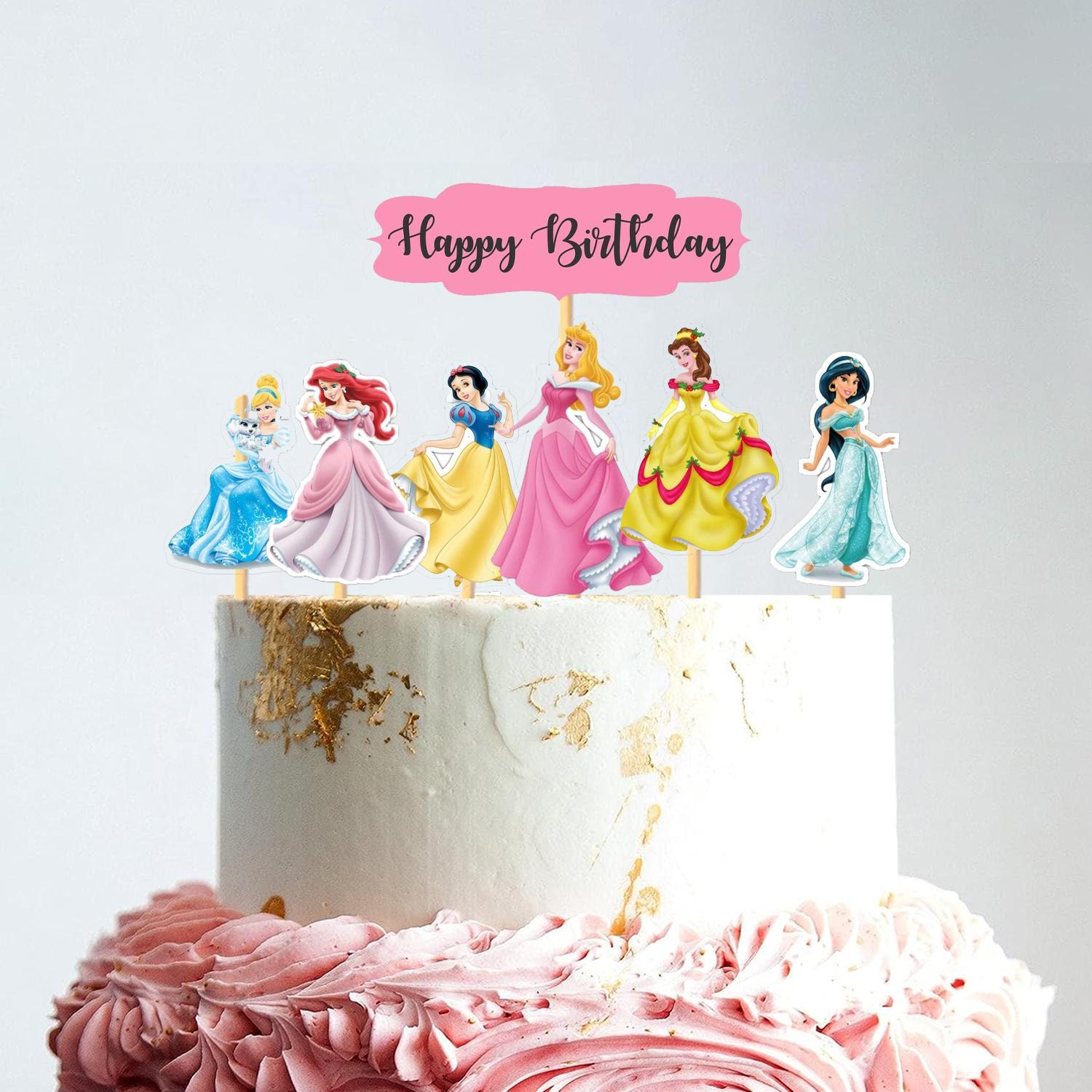 CARDSTOCK PAPER TOPPER A5 DISNEY PRINCESSES