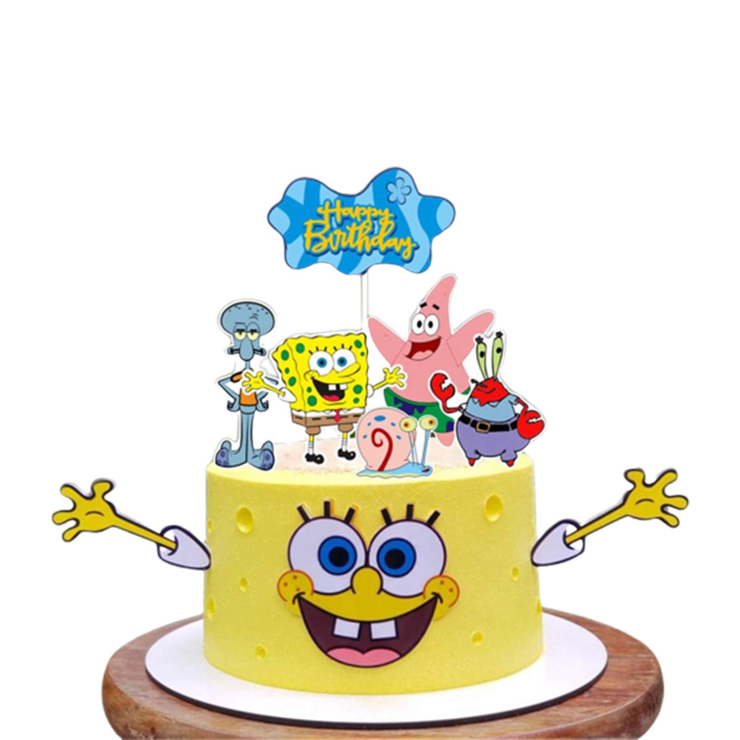 CARDSTOCK PAPER TOPPER A5 SPONGEBOB