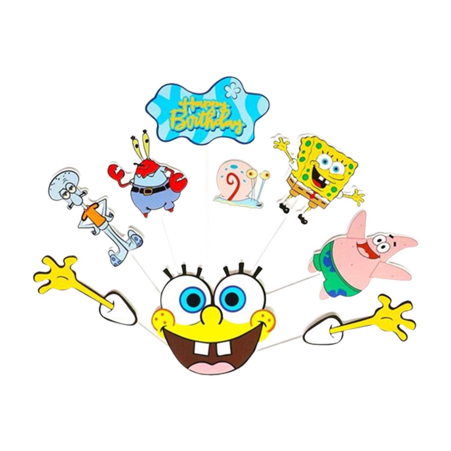 CARDSTOCK PAPER TOPPER A5 SPONGEBOB