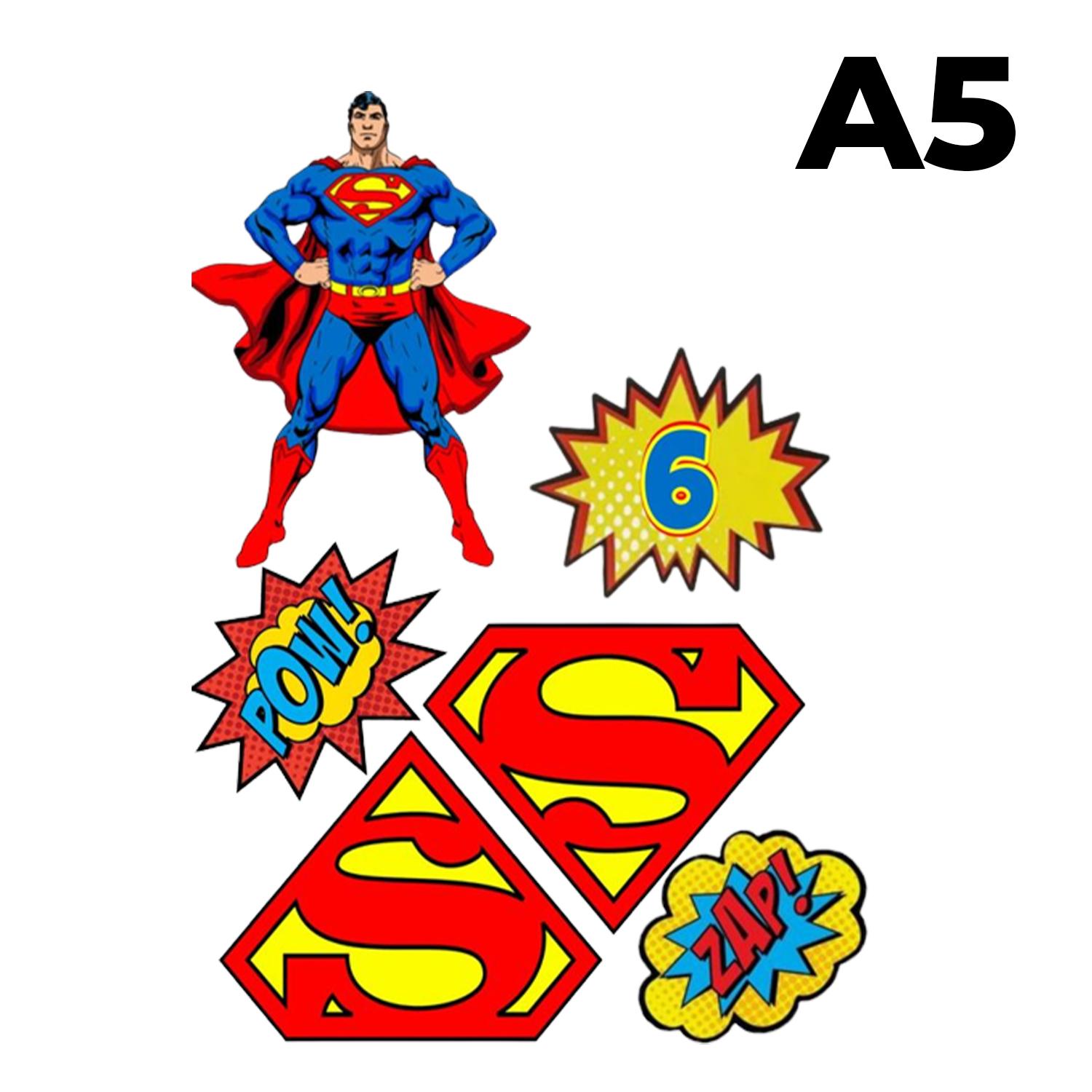 CARDSTOCK PAPER TOPPER A5 SUPERMAN