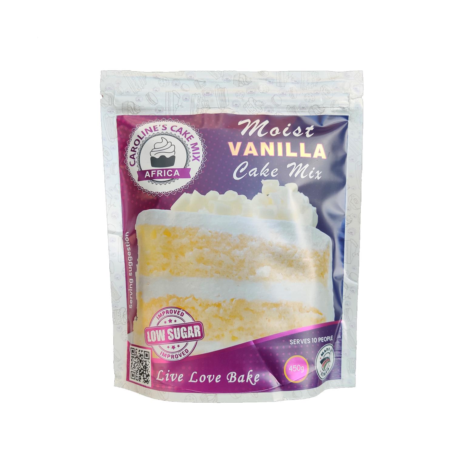 CAROLINES MOIST VANILLA CAKE MIX 450G