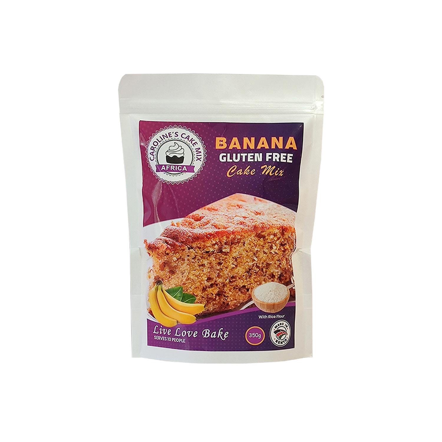 CAROLINES GLUTEN FREE BANANA CAKE MIX 350GMS