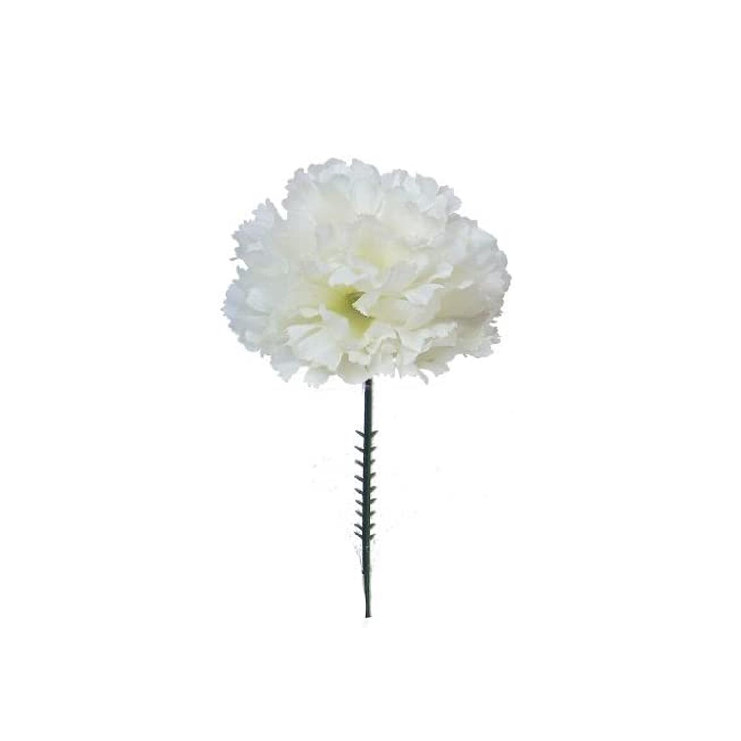 CREAM CARNATION ARTIFICIAL FLOWER 5CM