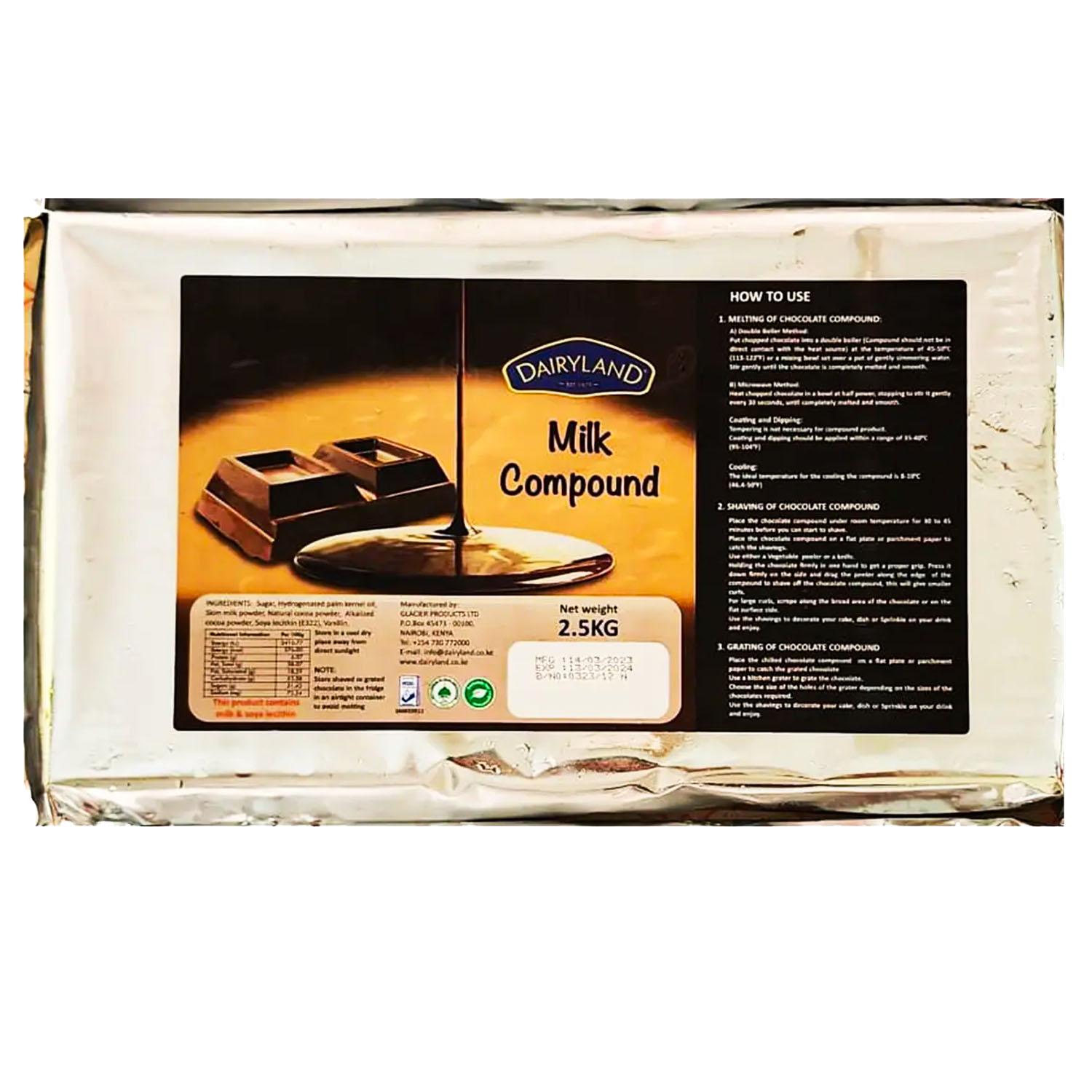 DAIRYLAND MILK CHOCOLATE COMPOUND 2.5KG