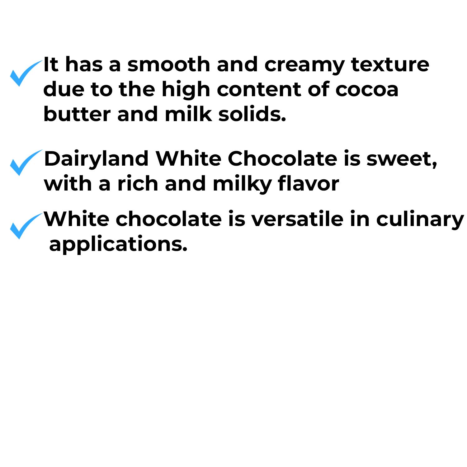 DAIRYLAND WHITE CHOCOLATE COMPOUND 2.5KG