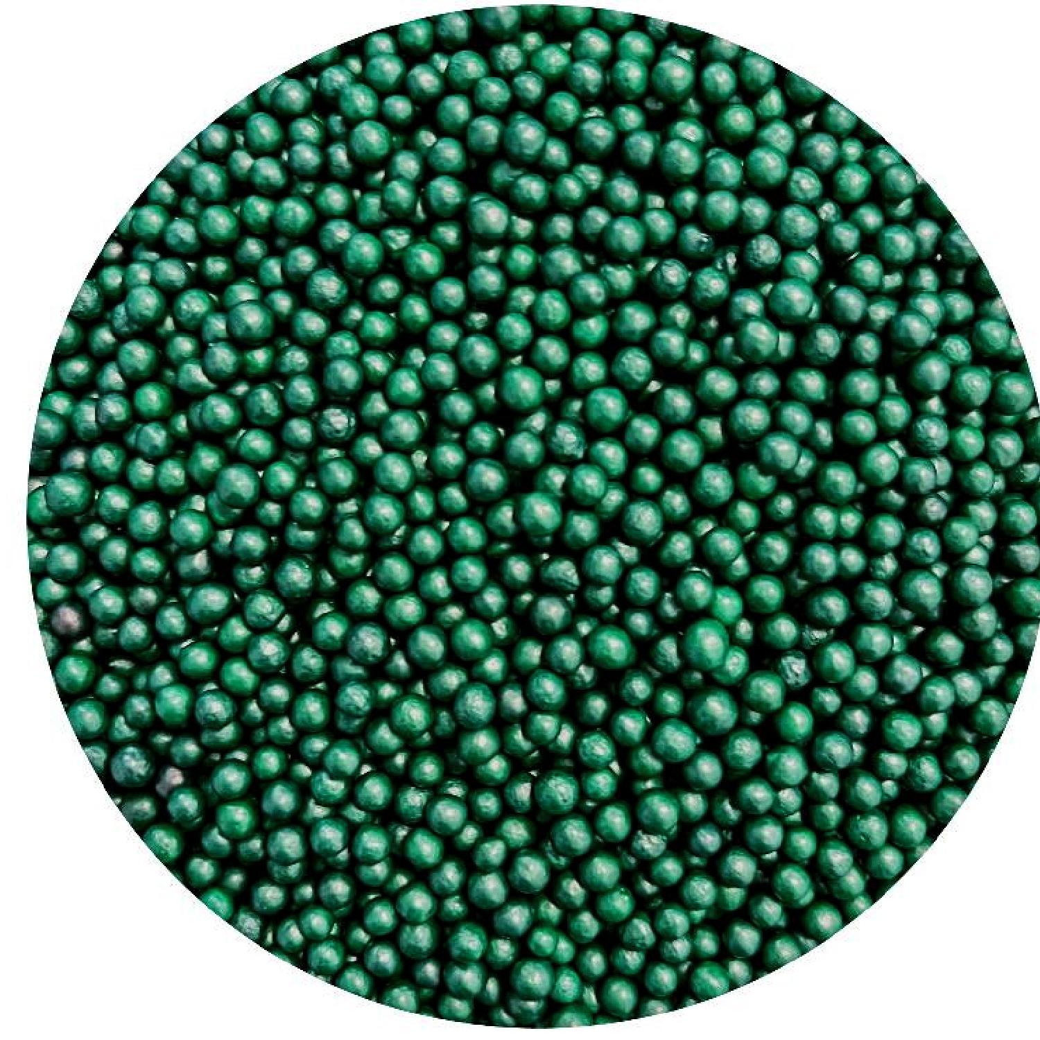 DARK GREEN SUGAR PEARLS 7MM 15GMS