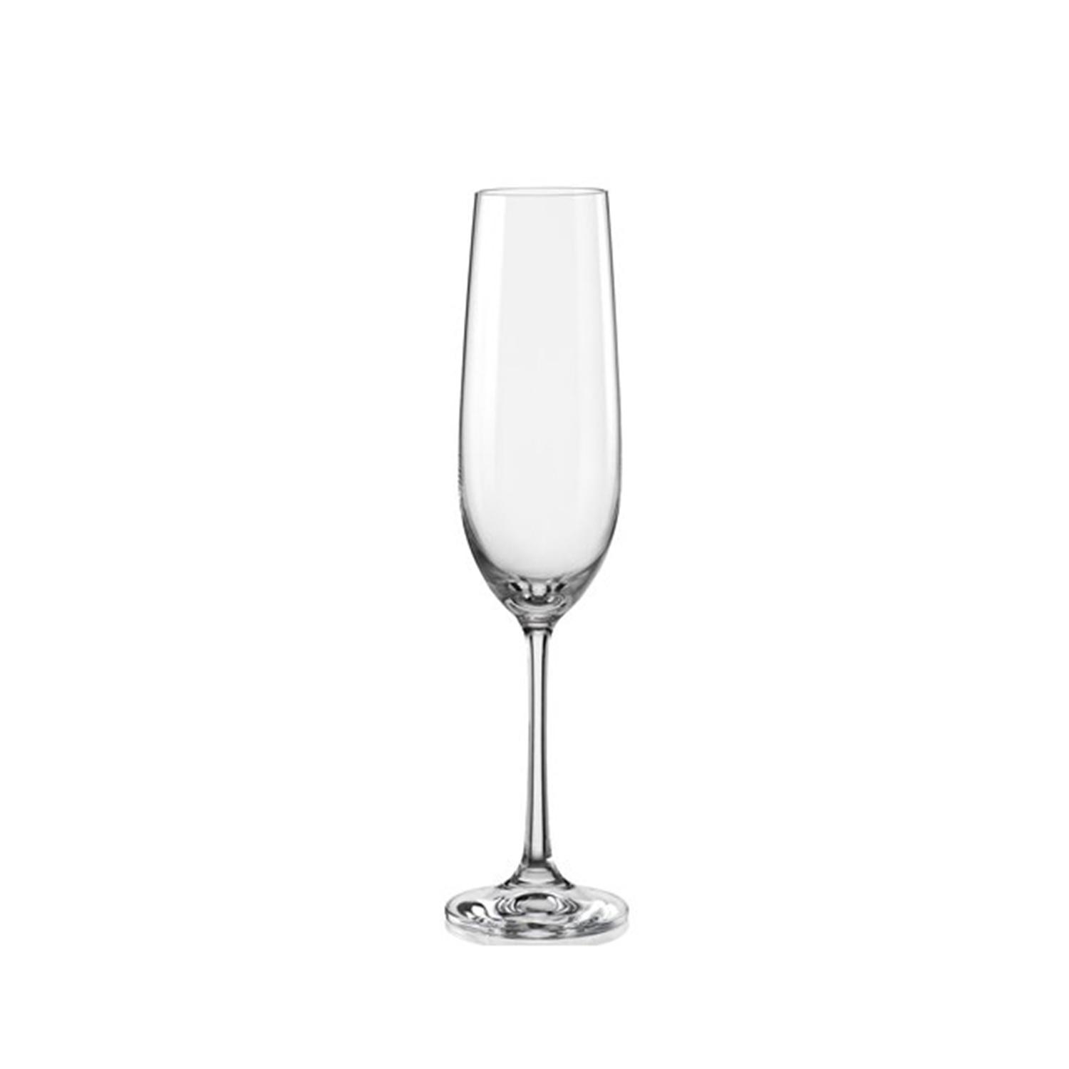 FLUTE CYSTAL WINE GLASS PLAIN 1PC