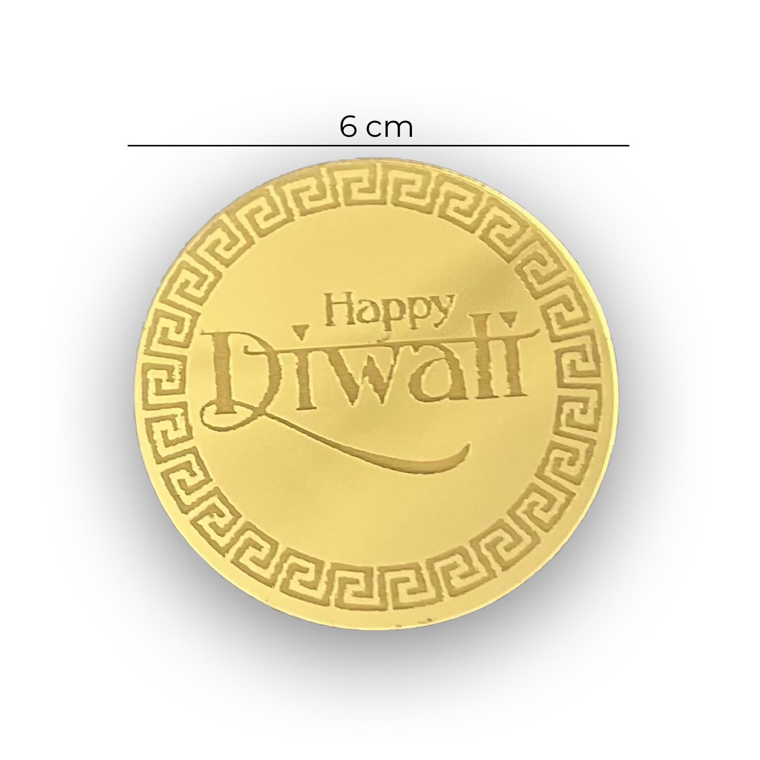 GOLD MIRROR DIWALI DISC TOPPER