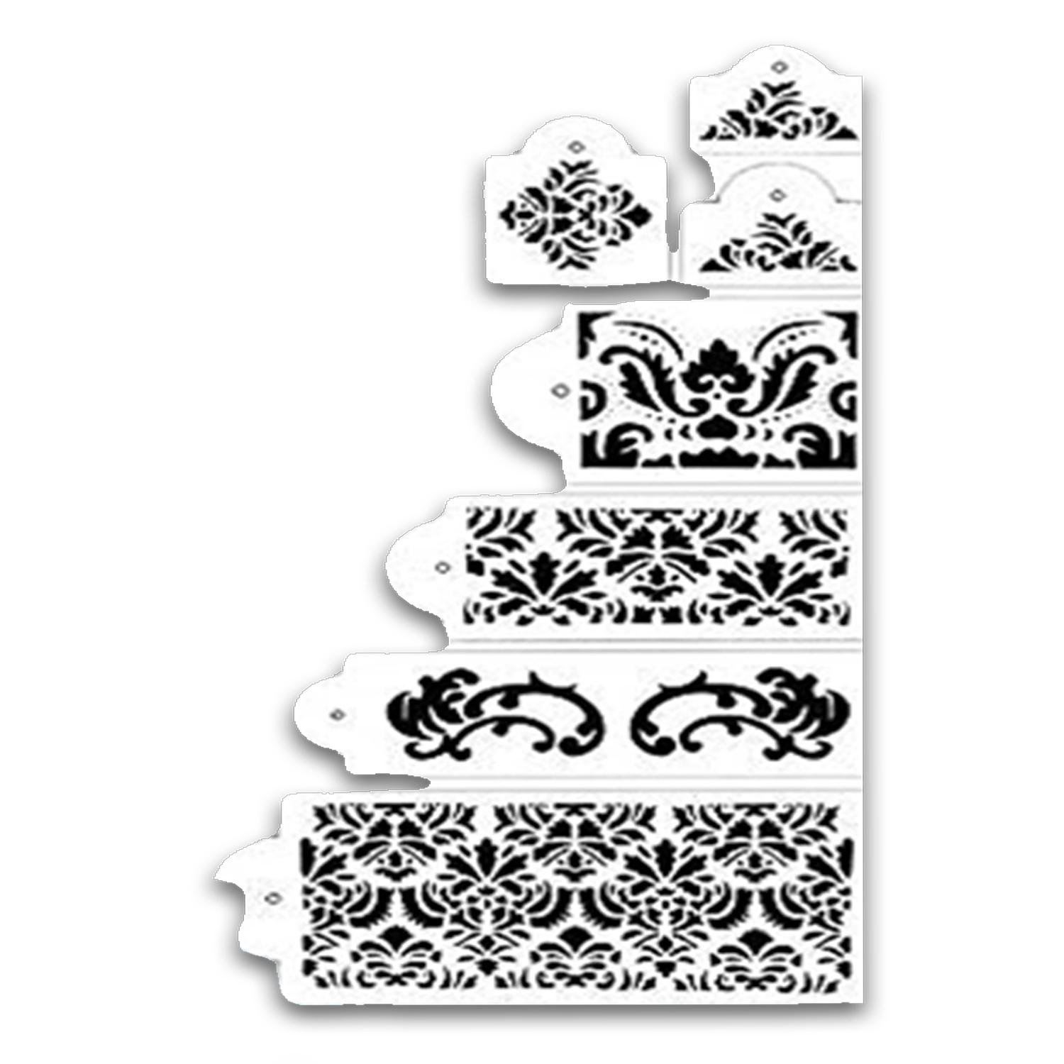 HULISEN LACE CAKE STENCIL SET