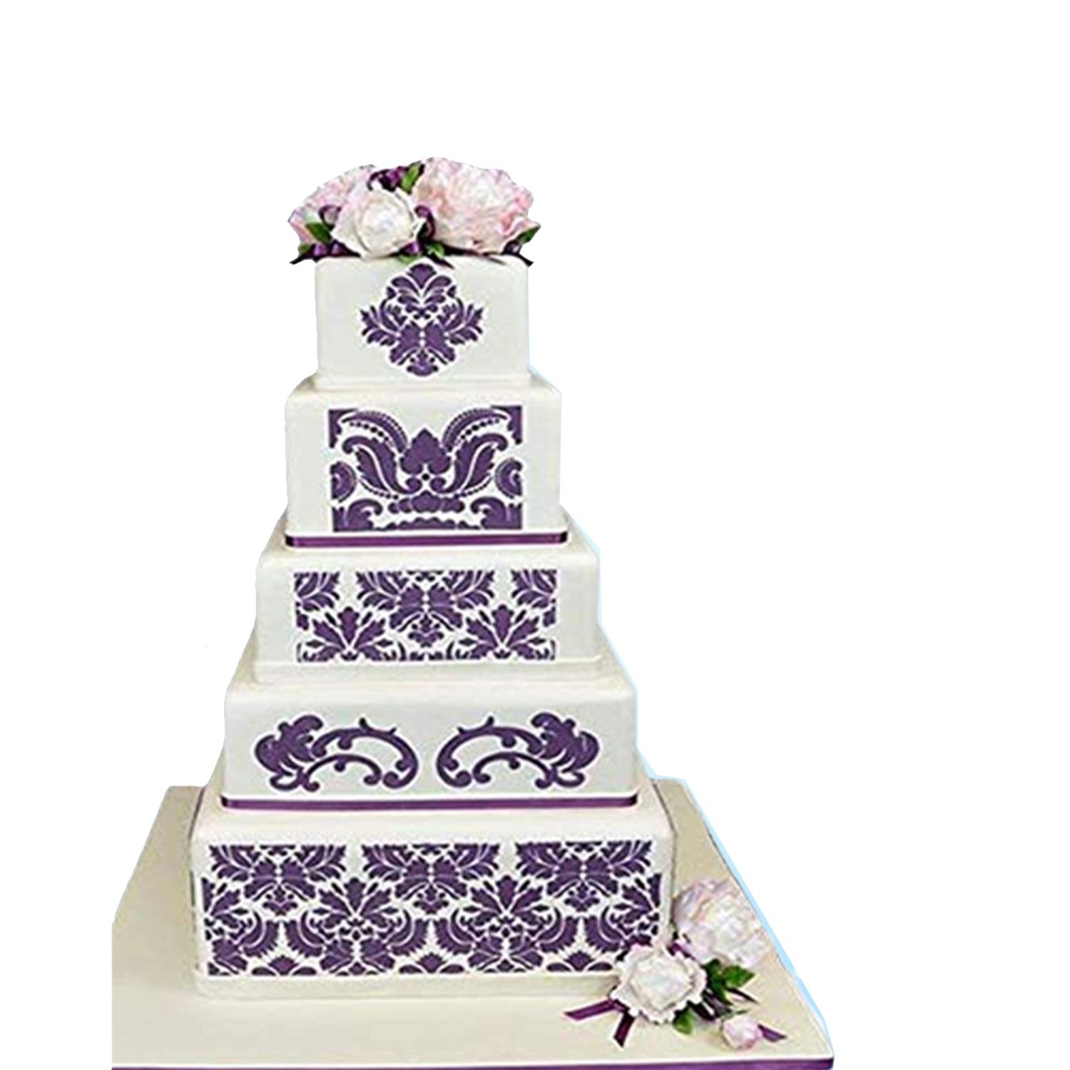 HULISEN LACE CAKE STENCIL SET