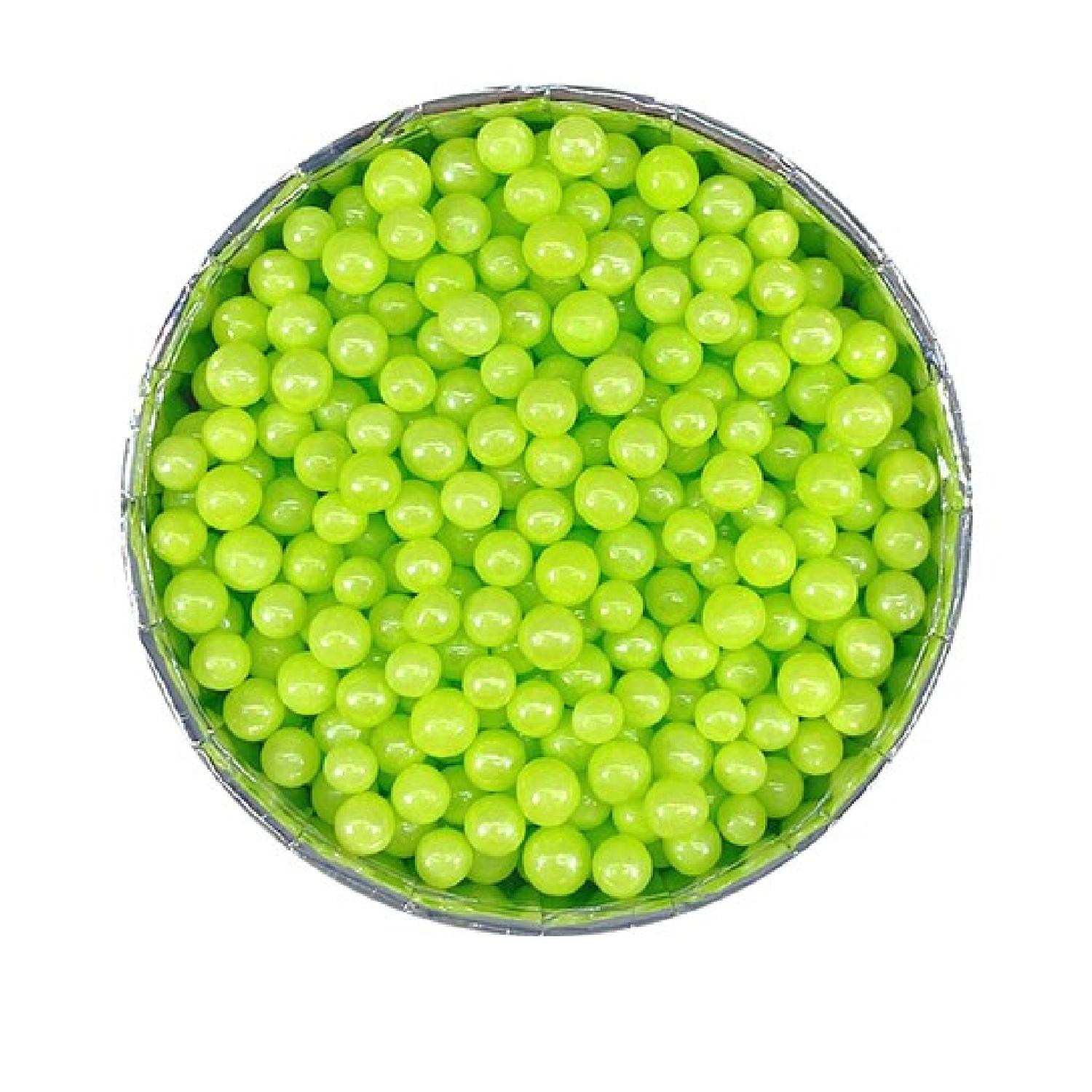 LIGHT GREEN SUGAR PEARLS 4MM 1KG