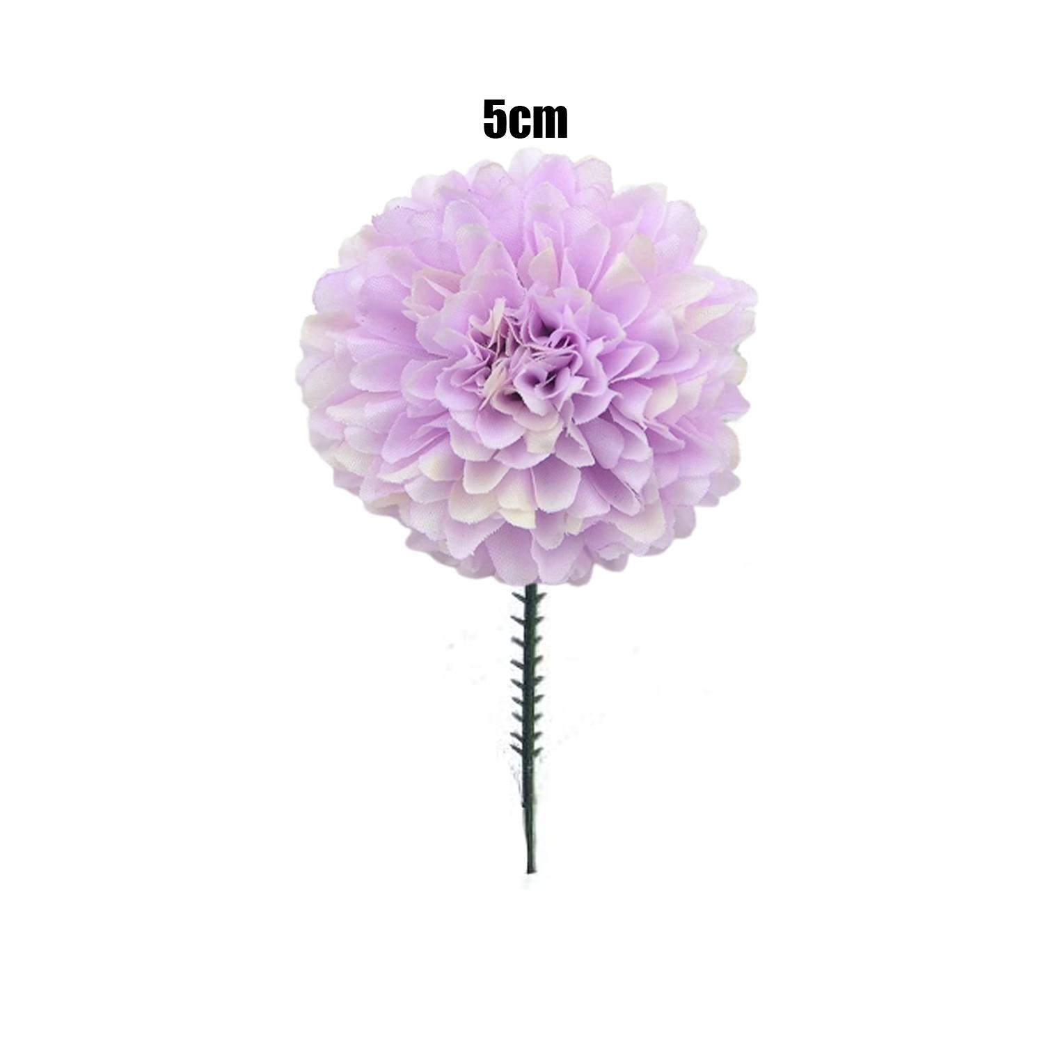 LILAC CARNATION ARTIFICIAL FLOWER 5CM