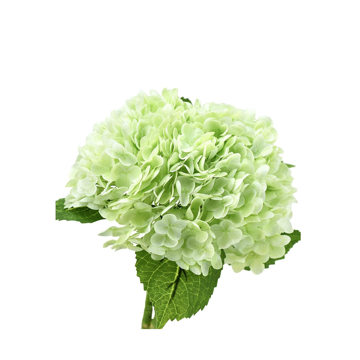 LIME GREEN HYDRANGEA ARTIFICIAL FLOWER 7CM