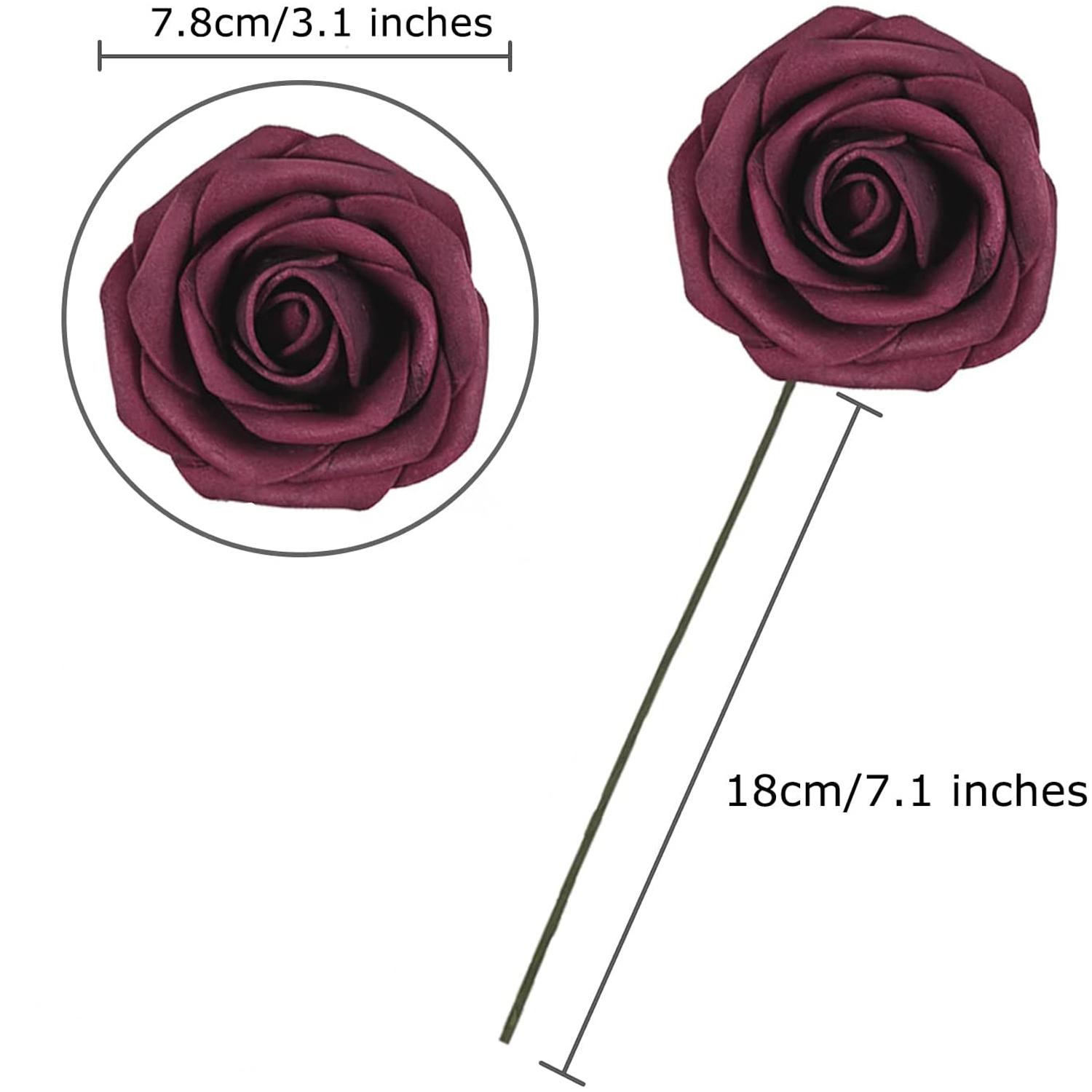 MAROON ARTIFICIAL ROSE FLOWER