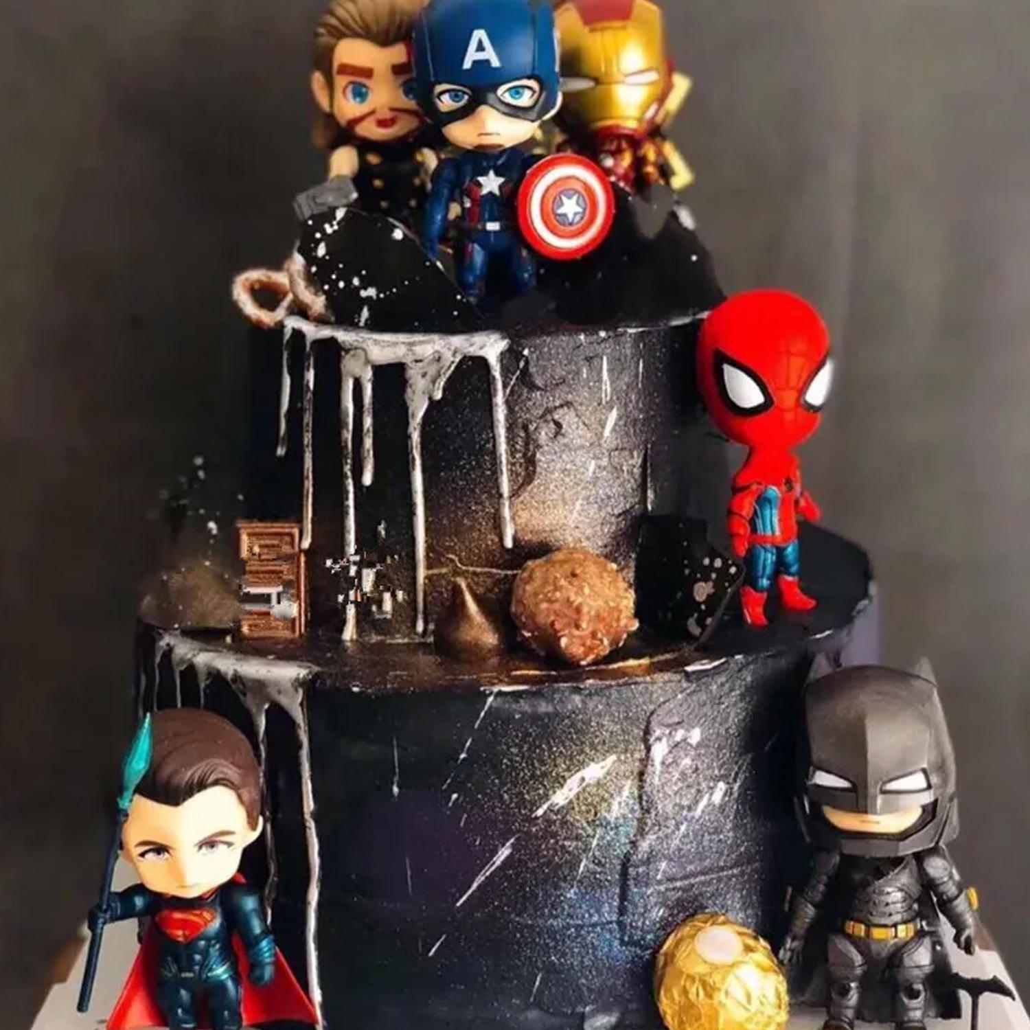 MINI SUPER HEROES CAKE TOPPERS