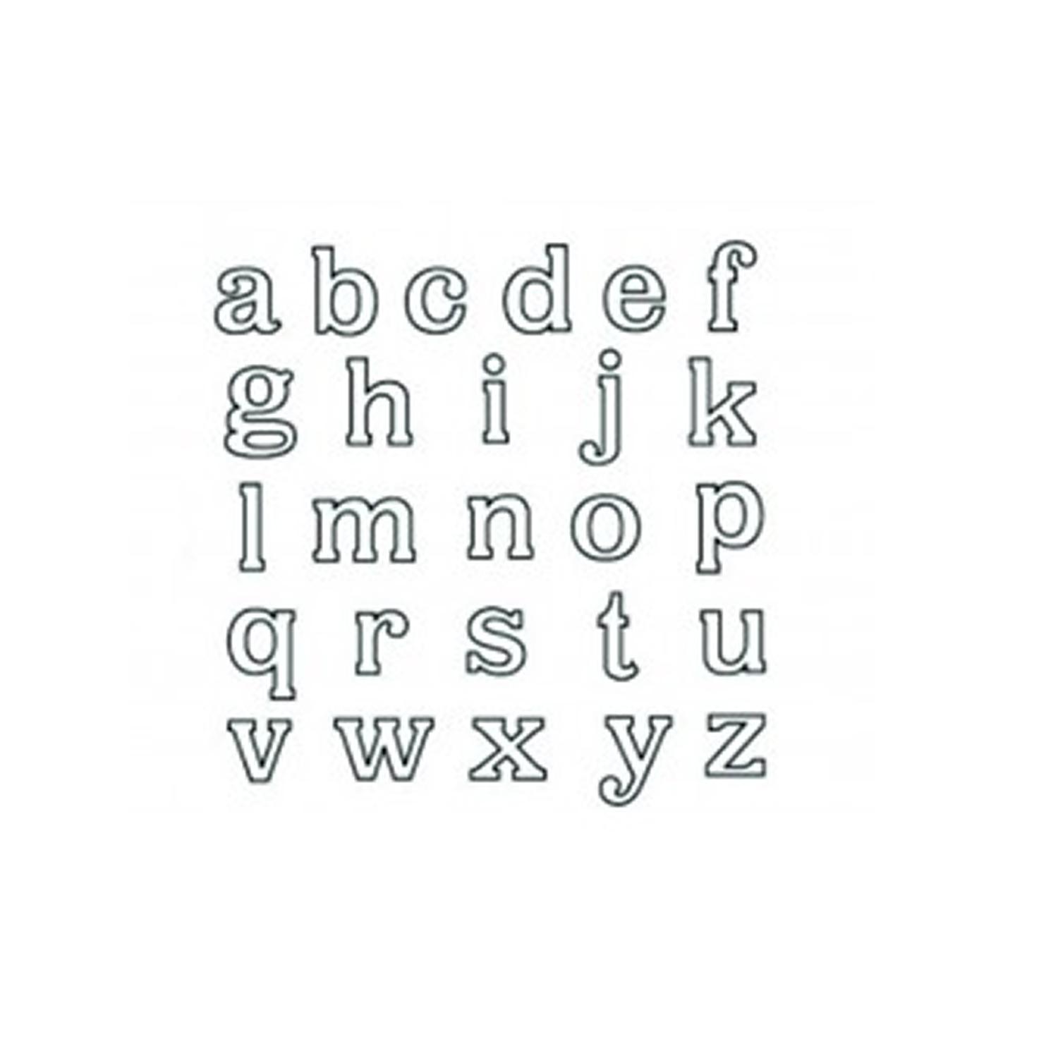 PATCHWORK LOWERCASE ALPHABET