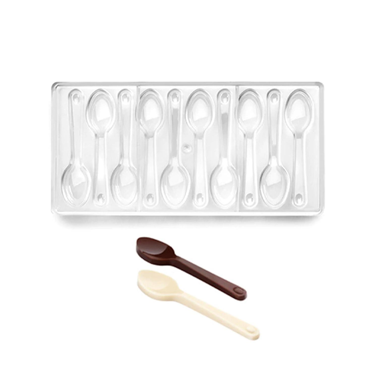 PCM0004 SPOON SHAPE  PLASTIC CANDY CHOCOLATE MOLD