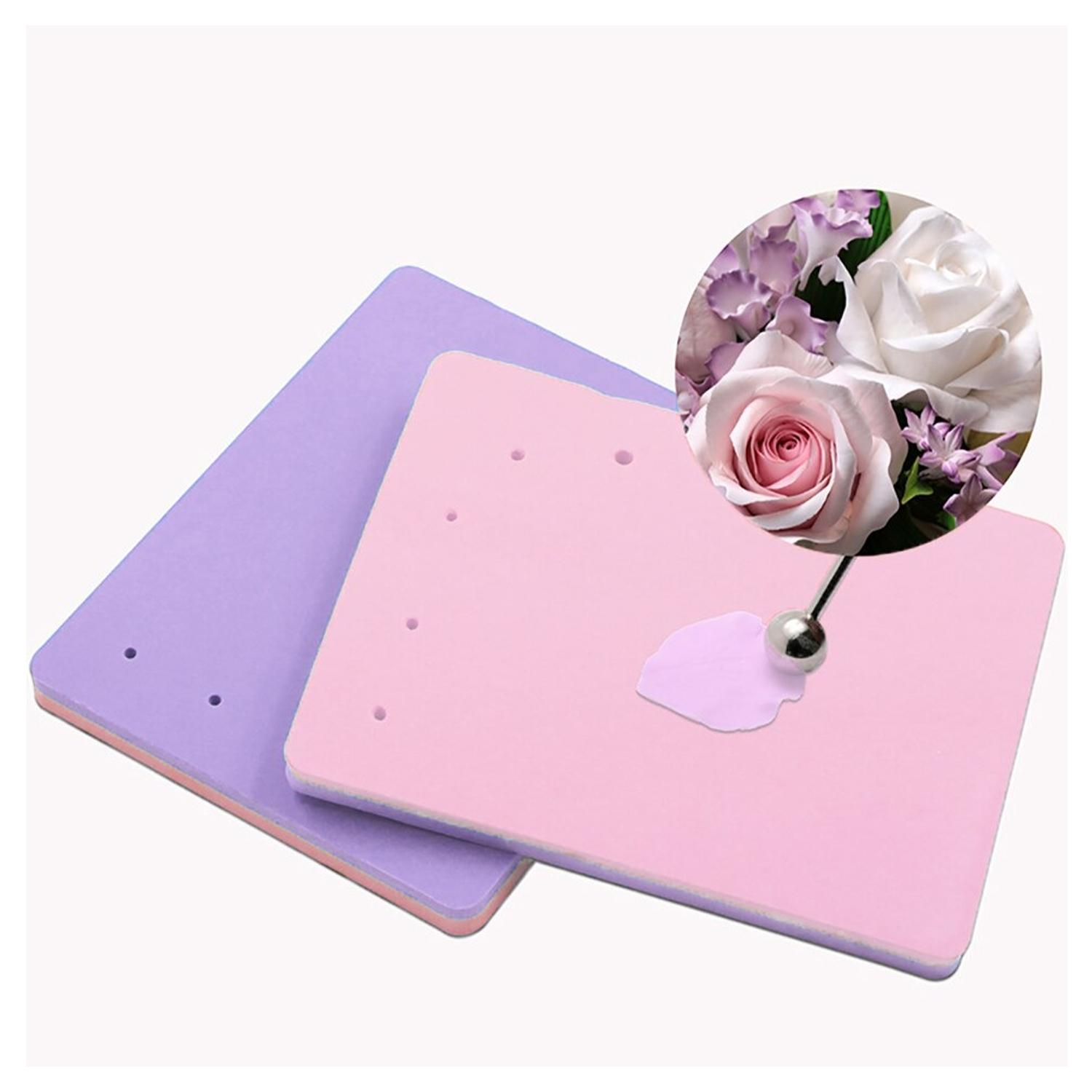 PINK AND PURPLE FLOWER FOAM PADS