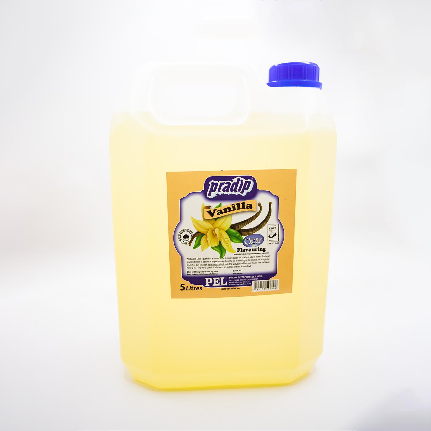 PRADIP VANILLA CLEAR FLAVOUR 5 LITRES